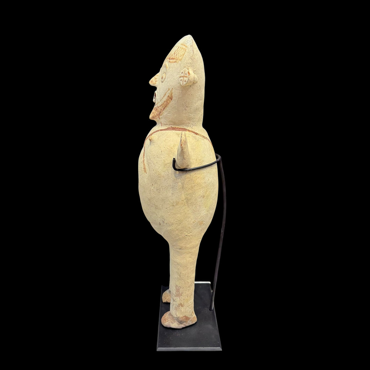 Monumental Pre-Columbian Chancay Pottery Female Figure