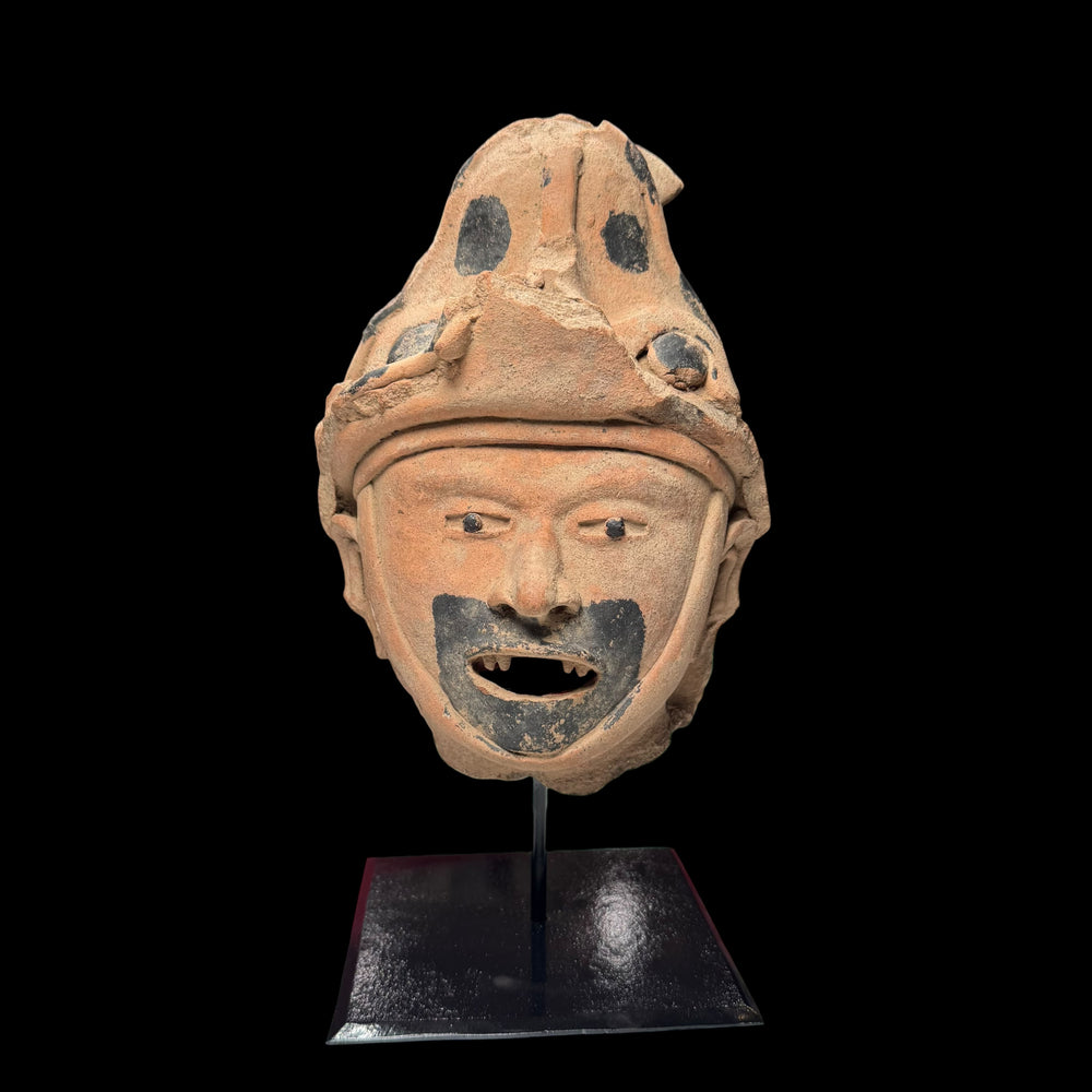 Large Pre-Columbian Veracruz Pottery head fragment