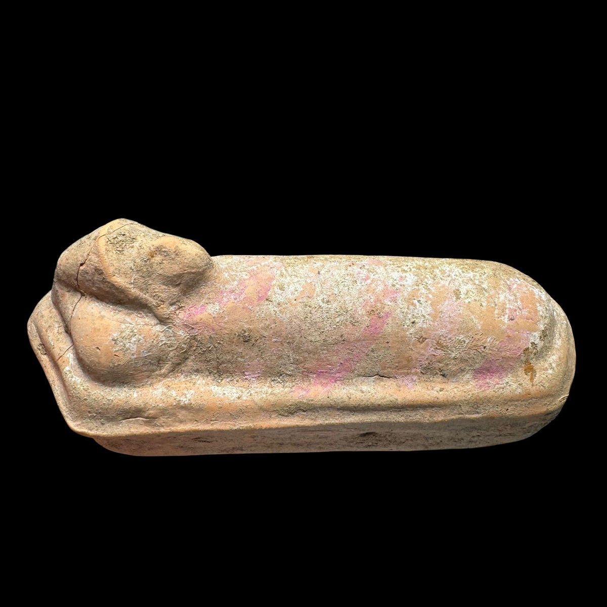 Ancient Canosan Terracotta Bed Figure Rattle