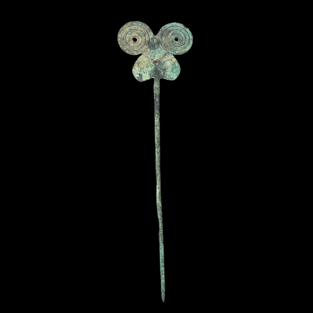 Pre-Columbian Vicús Copper Butterfly Tupu Pin