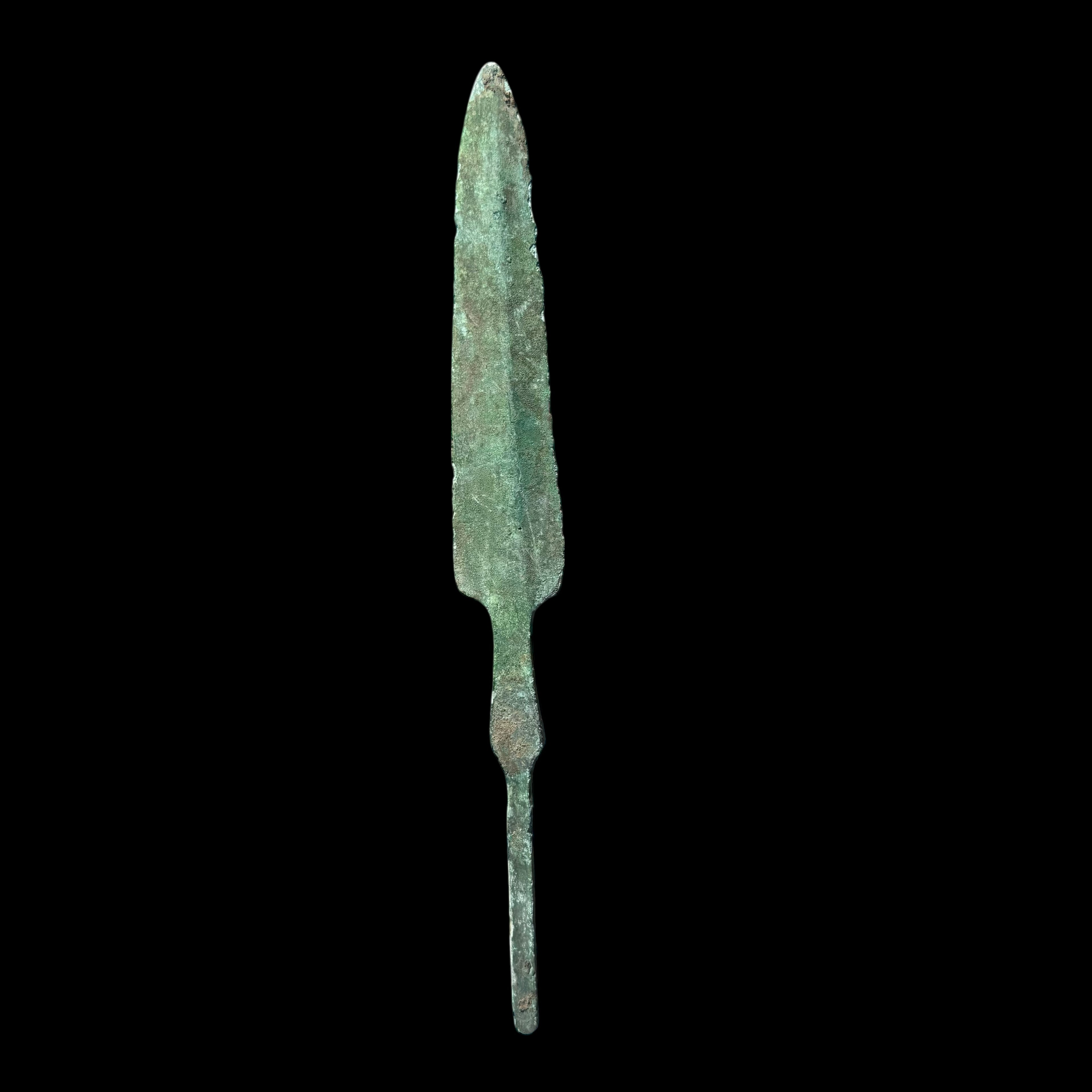 Ancient Luristan Bronze Leaf-Bladed Spearhead, c. 1200–800 BC