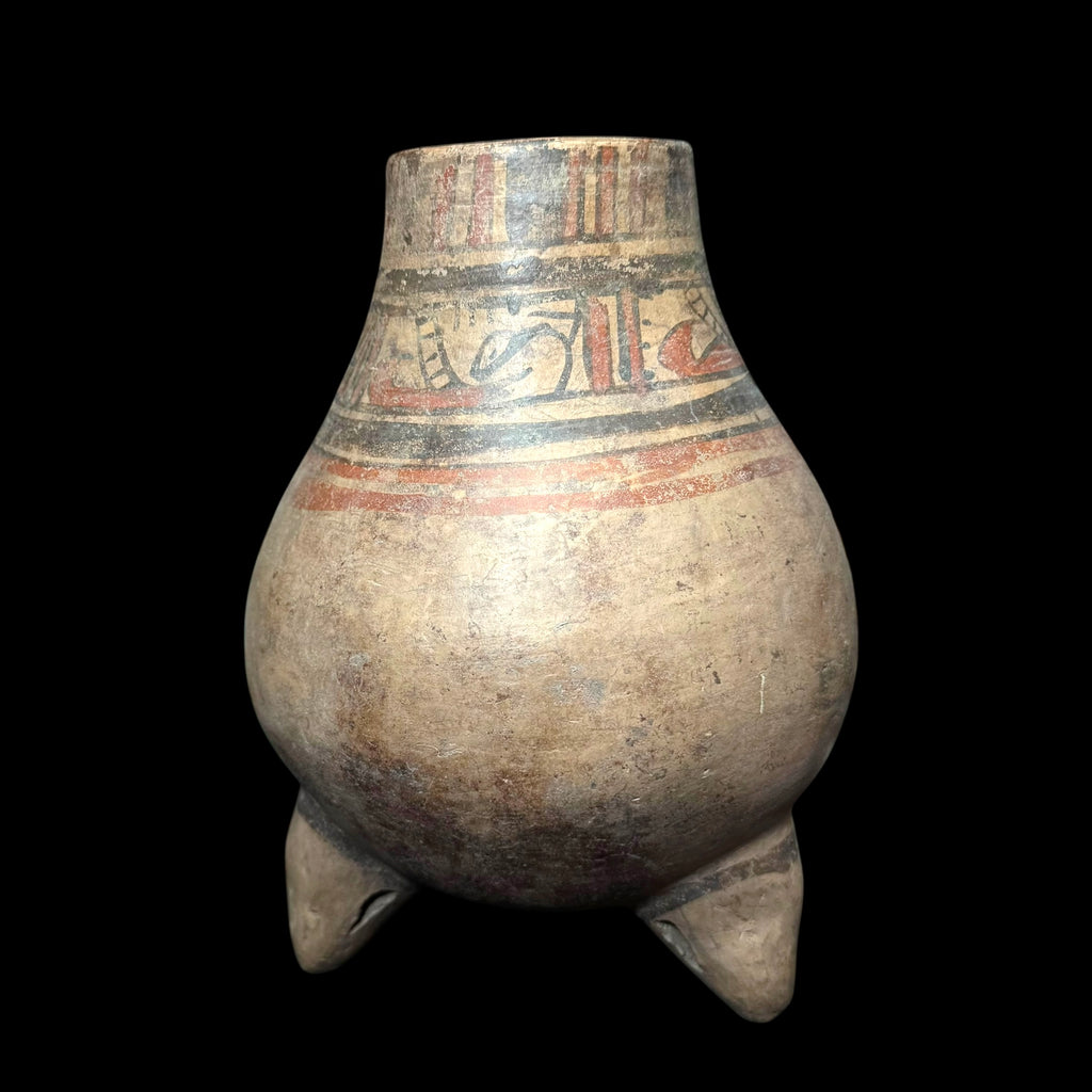 Pre-Columbian Nicoya Polychrome Tripod Vessel