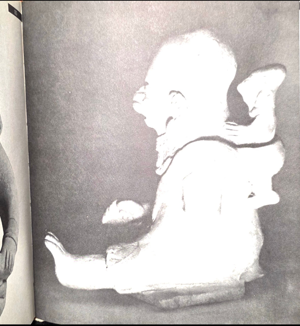 Published Pre-Columbian Jama-Coaque Pottery Mother and Child Figure