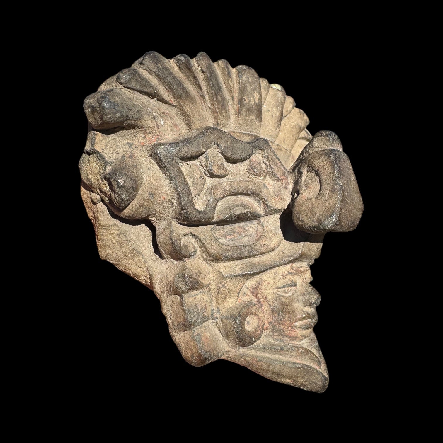 Pre-Columbian Zapotec Pottery Urn Fragment – Oaxaca, Mexico
