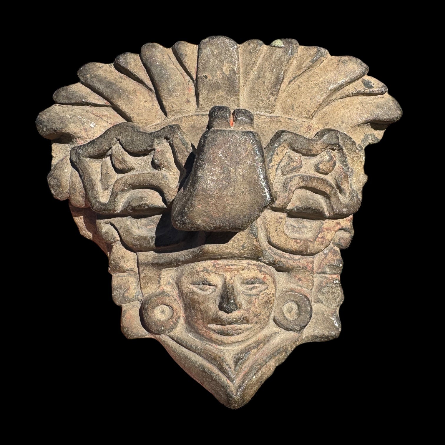 Pre-Columbian Zapotec Pottery Urn Fragment – Oaxaca, Mexico