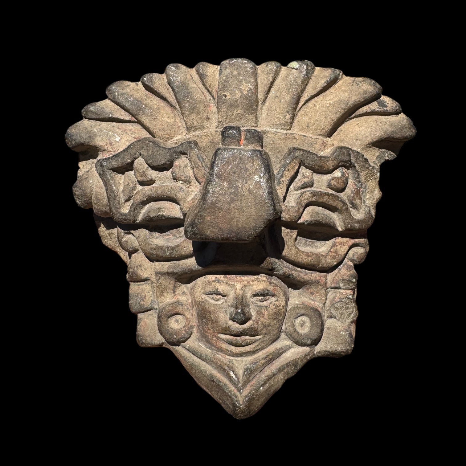 Pre-Columbian Zapotec Pottery Urn Fragment – Oaxaca, Mexico