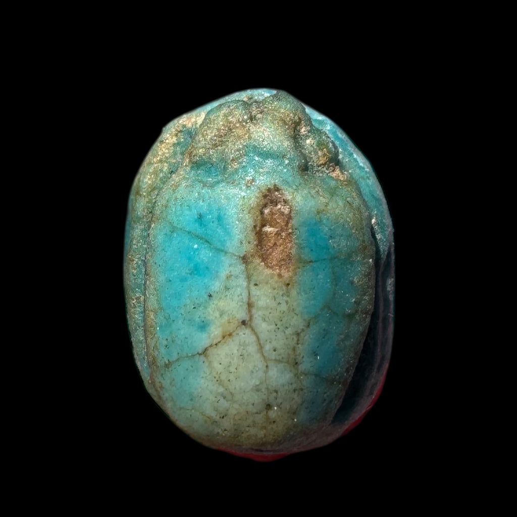 Ancient Egyptian Scarab Amulet – Glazed Steatite, Ex Mitry Collection