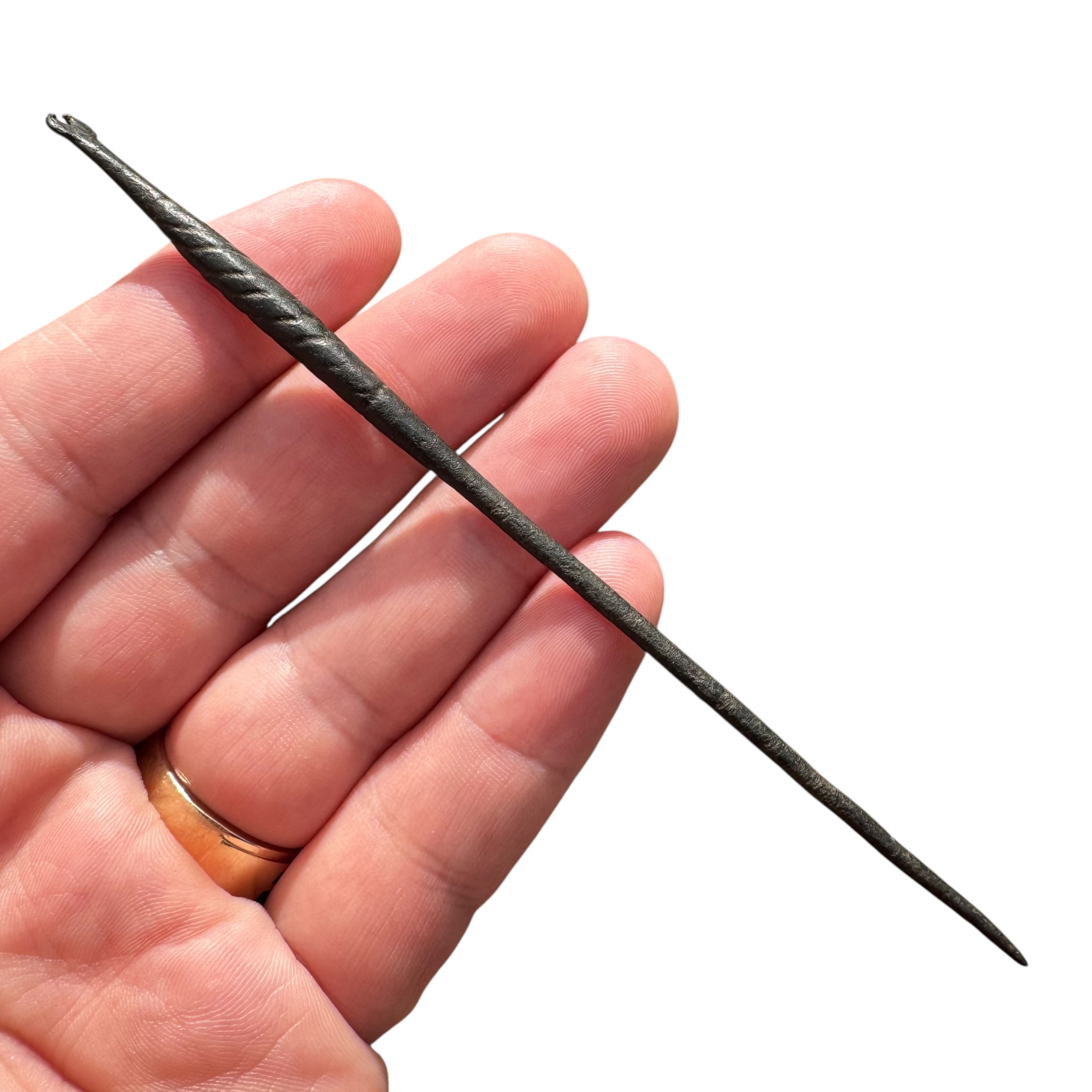 Ancient Roman Bronze Hairpin (Acus)