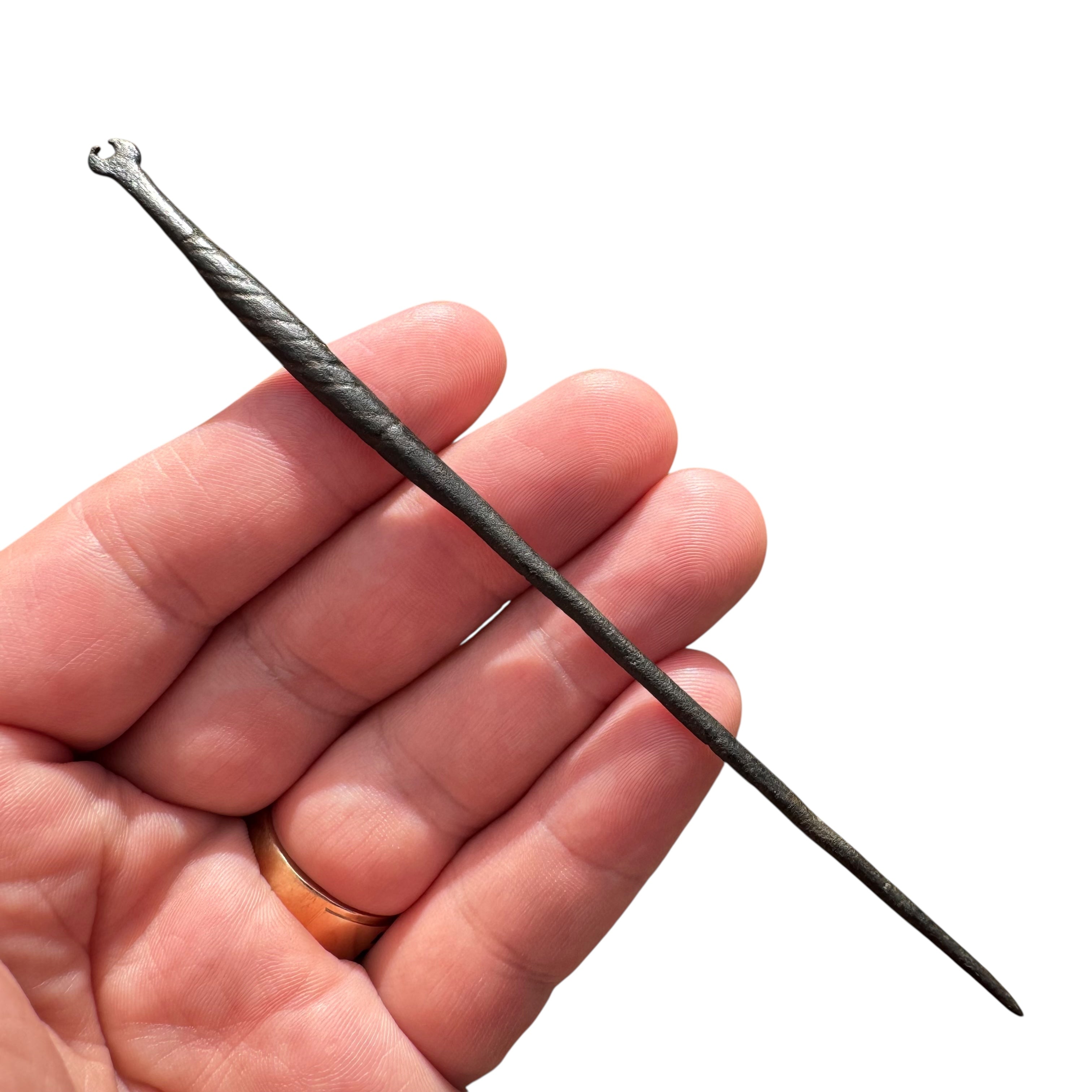 Ancient Roman Bronze Hairpin (Acus)