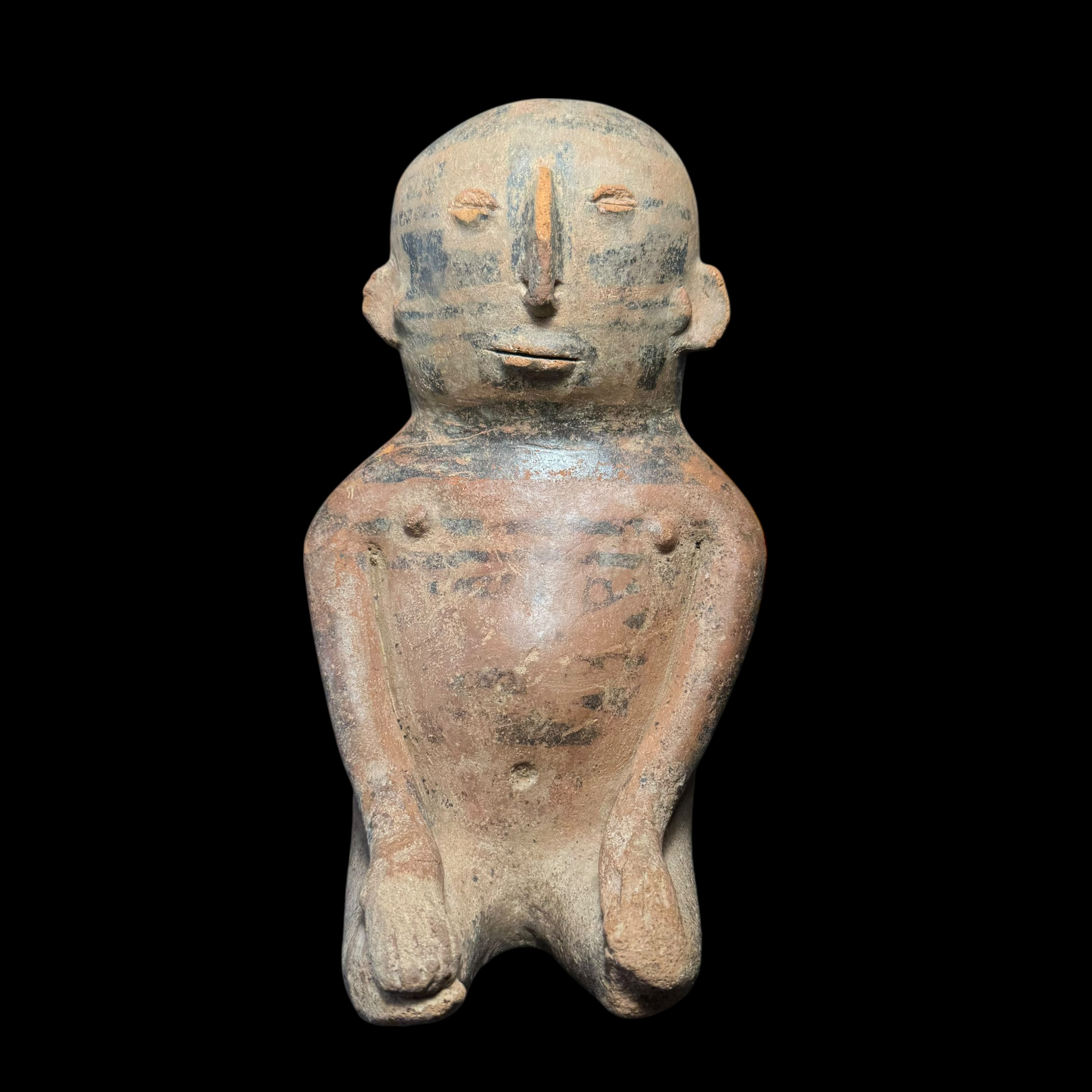 Pre-Columbian Quimbaya cauca seated figure
