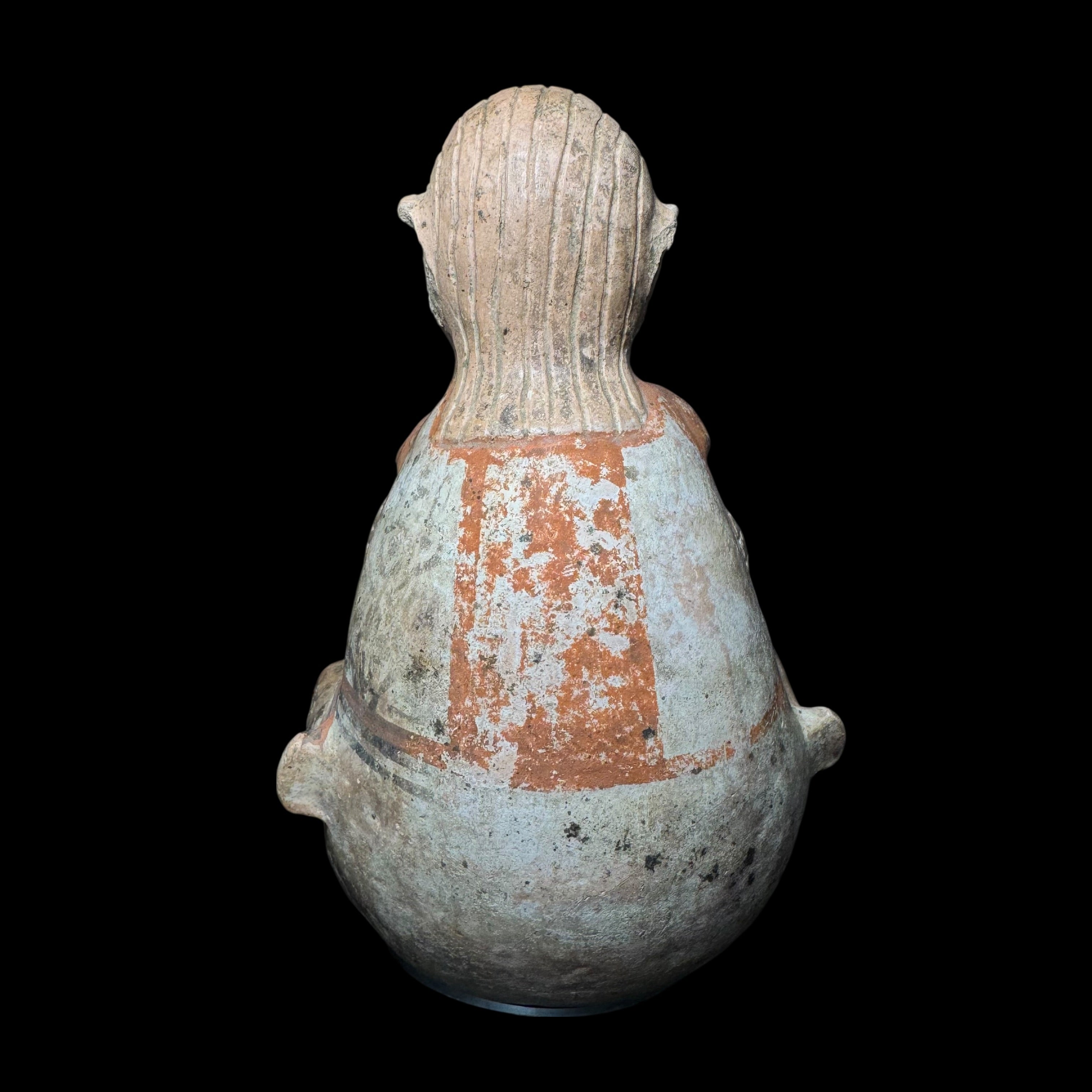 Pre-Columbian Recuay Pottery Erotic Double Figure Vessel – Embracing Couple with Modeled Genital Detail