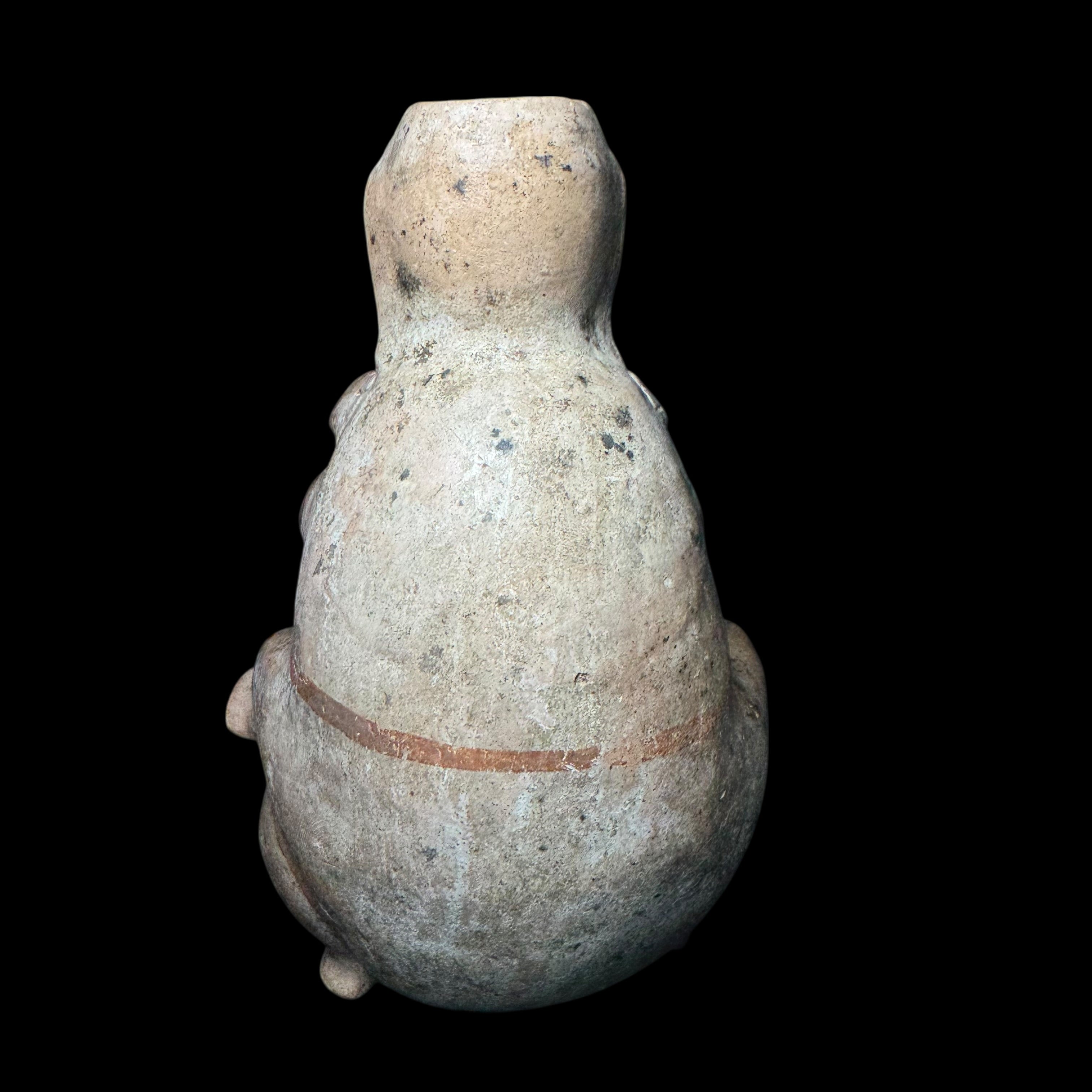 Pre-Columbian Recuay Pottery Erotic Double Figure Vessel – Embracing Couple with Modeled Genital Detail