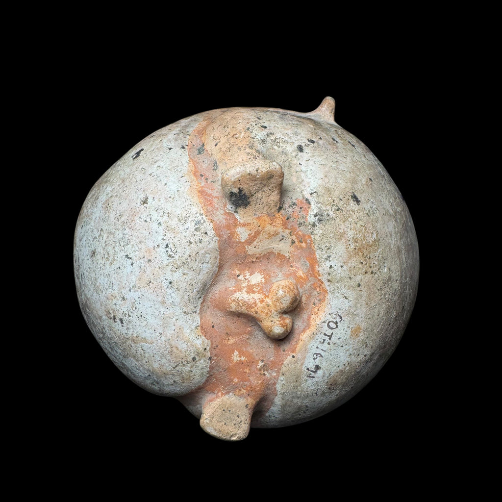 Pre-Columbian Recuay Pottery Erotic Double Figure Vessel – Embracing Couple with Modeled Genital Detail