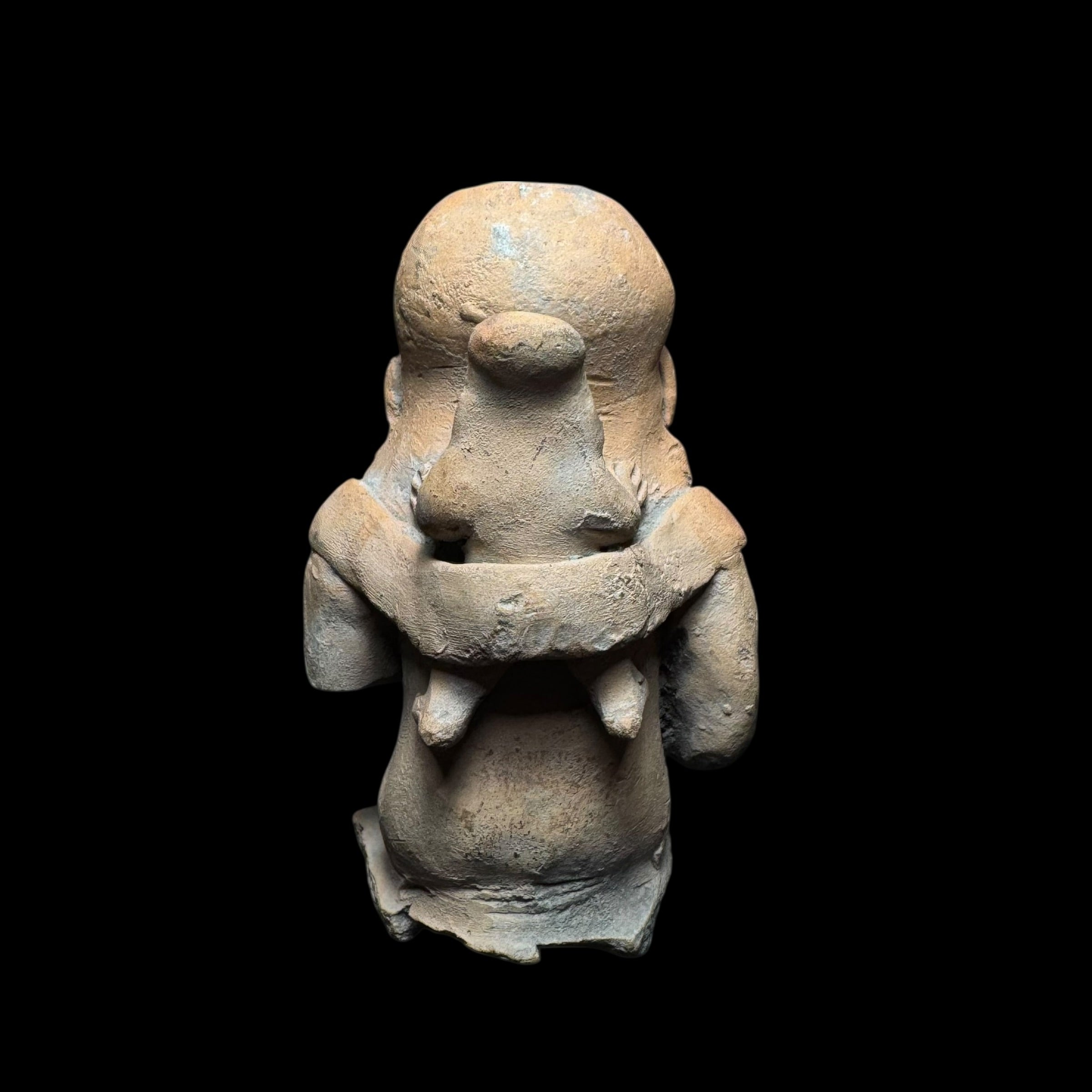Published Pre-Columbian Jama-Coaque Pottery Mother and Child Figure