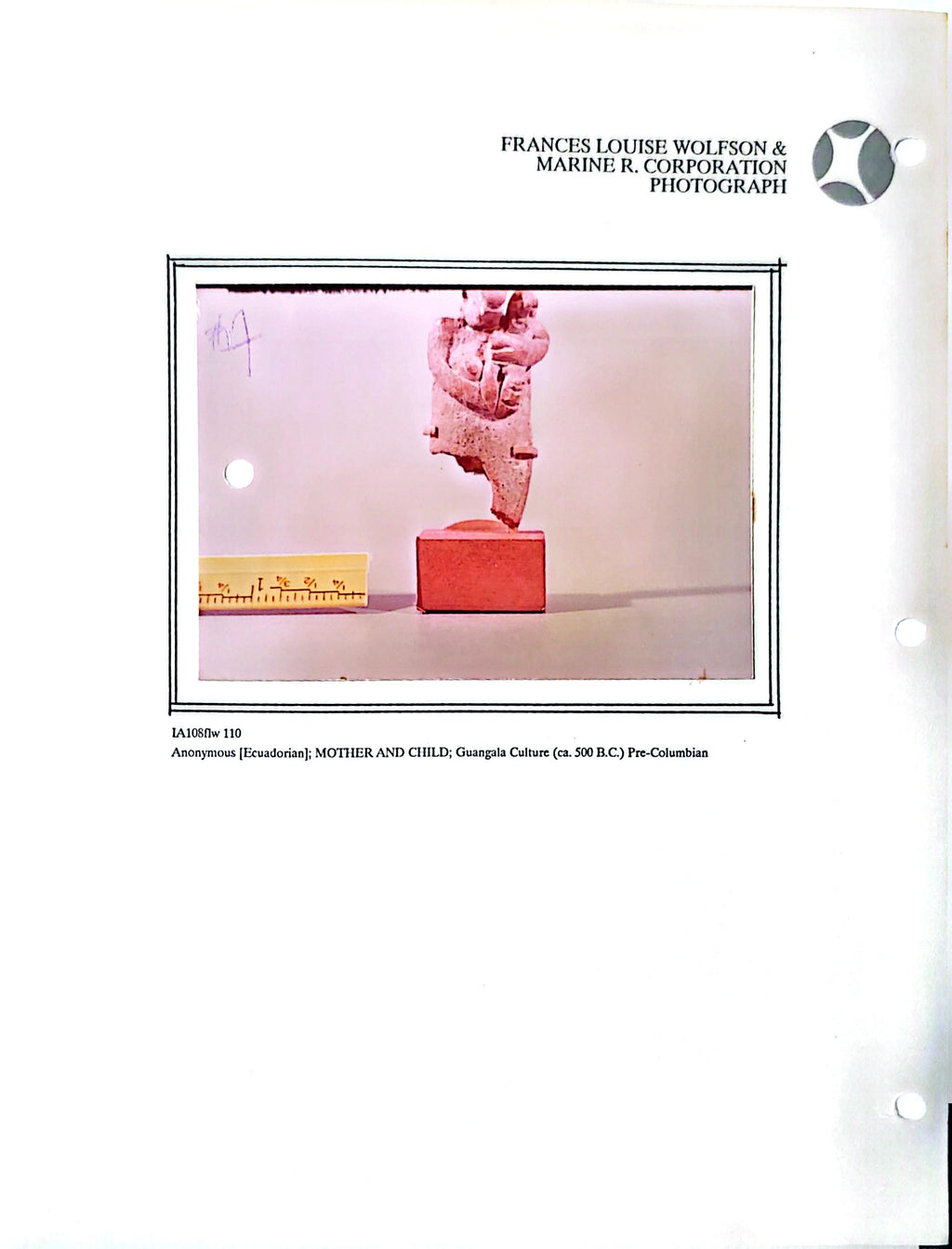 Published Pre-Columbian Bahia Mother and Child Figure