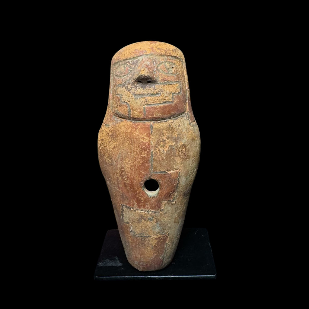 Scarce Pre-Columbian Chavin Painted pottery figure