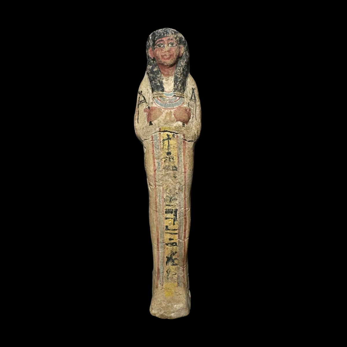 Ancient Egyptian Polychrome Ushabti Figure
Ramesside Period