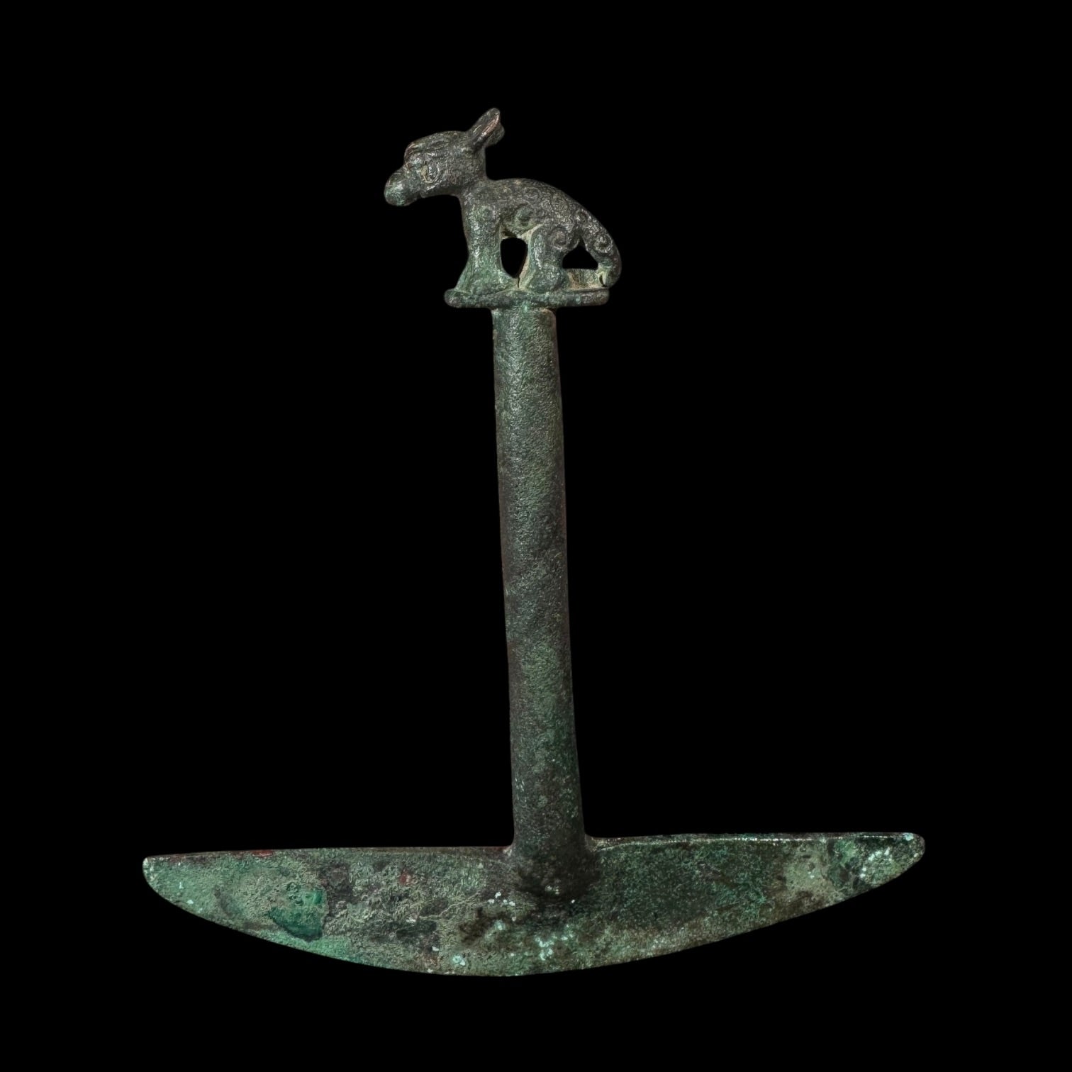 Pre-Columbian Moche Copper Tumi Knife