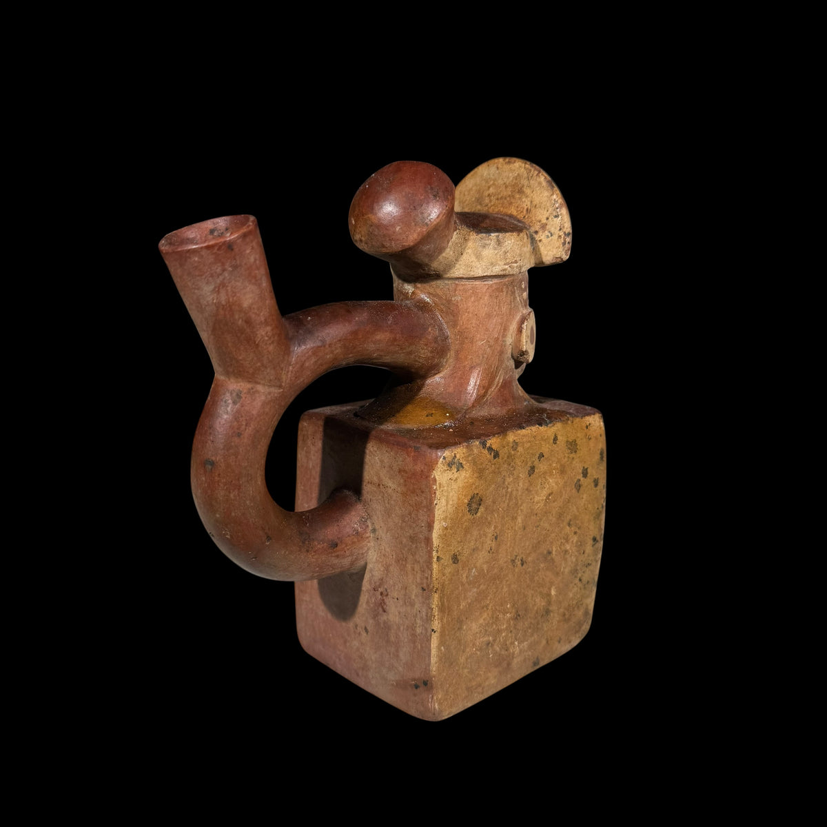 Pre-Columbian Moche Pottery Stirrup Vessel
