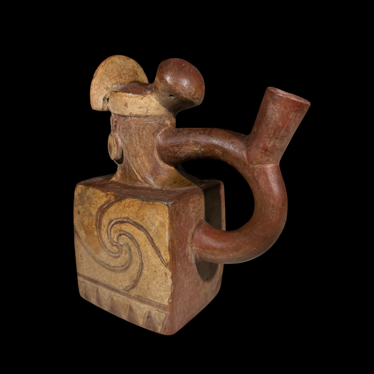 Pre-Columbian Moche Pottery Stirrup Vessel