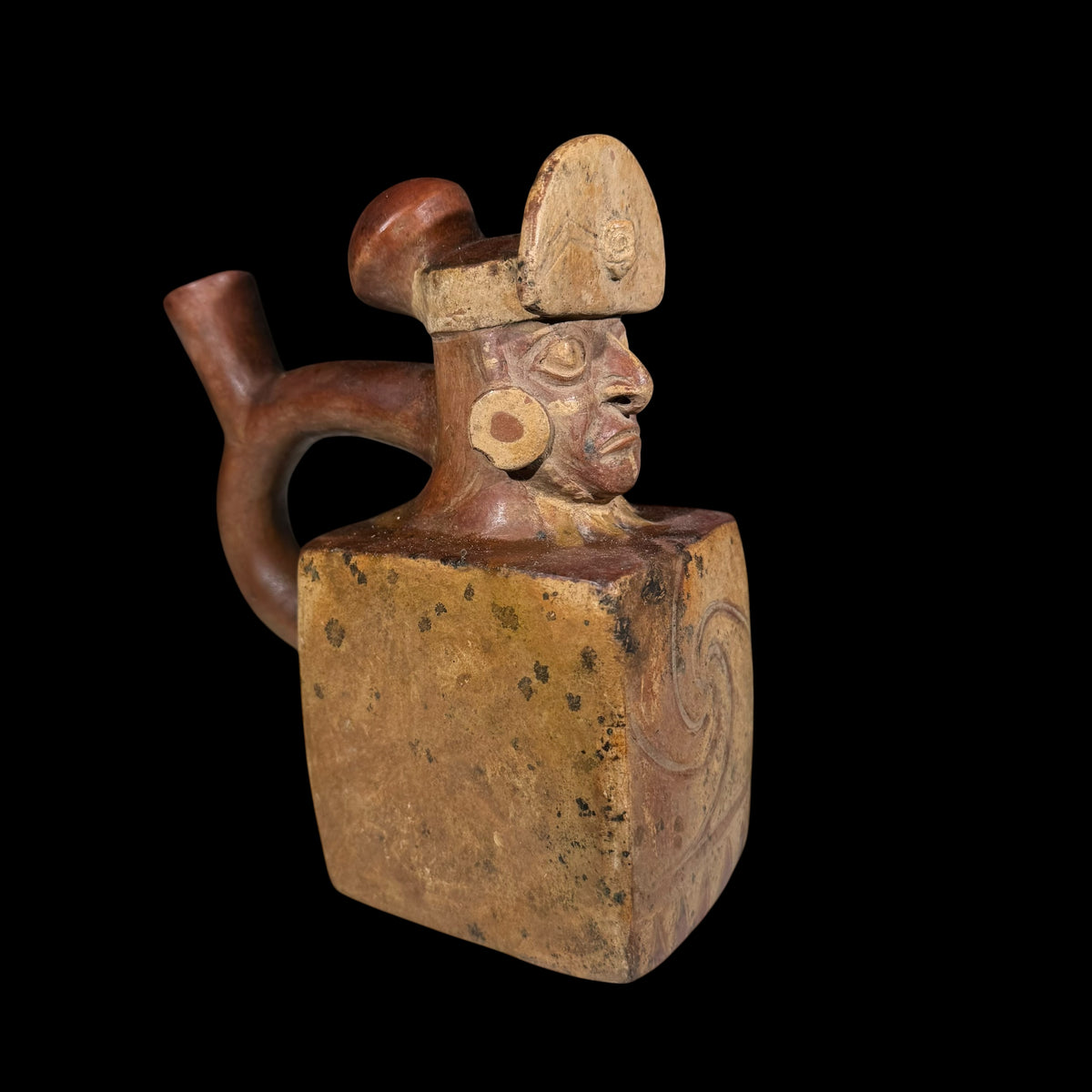 Pre-Columbian Moche Pottery Stirrup Vessel