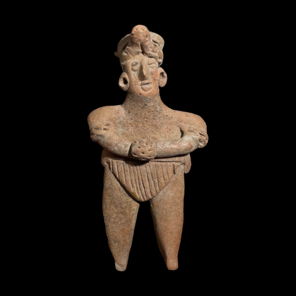 Pre-Columbian Colima Pottery Standing Figure