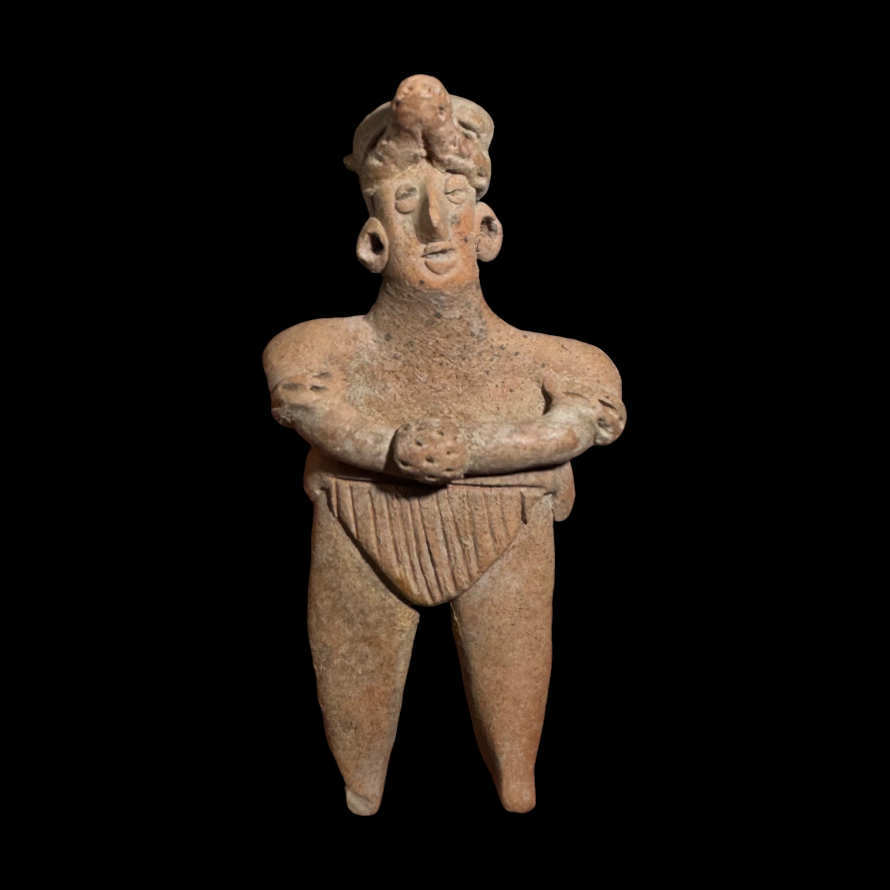 Pre-Columbian Colima Pottery Standing Figure