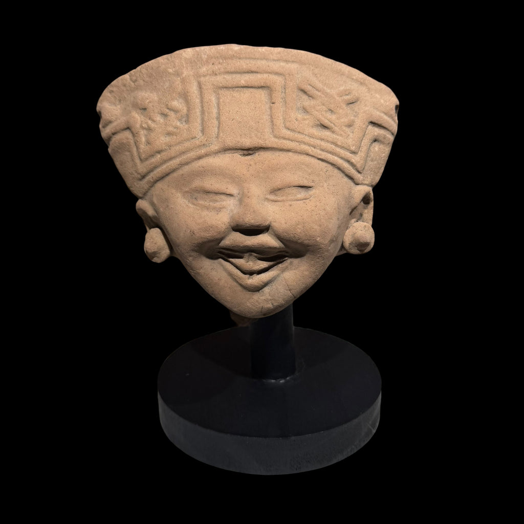 Pre-Columbian Veracruz Sonriente Head Fragment