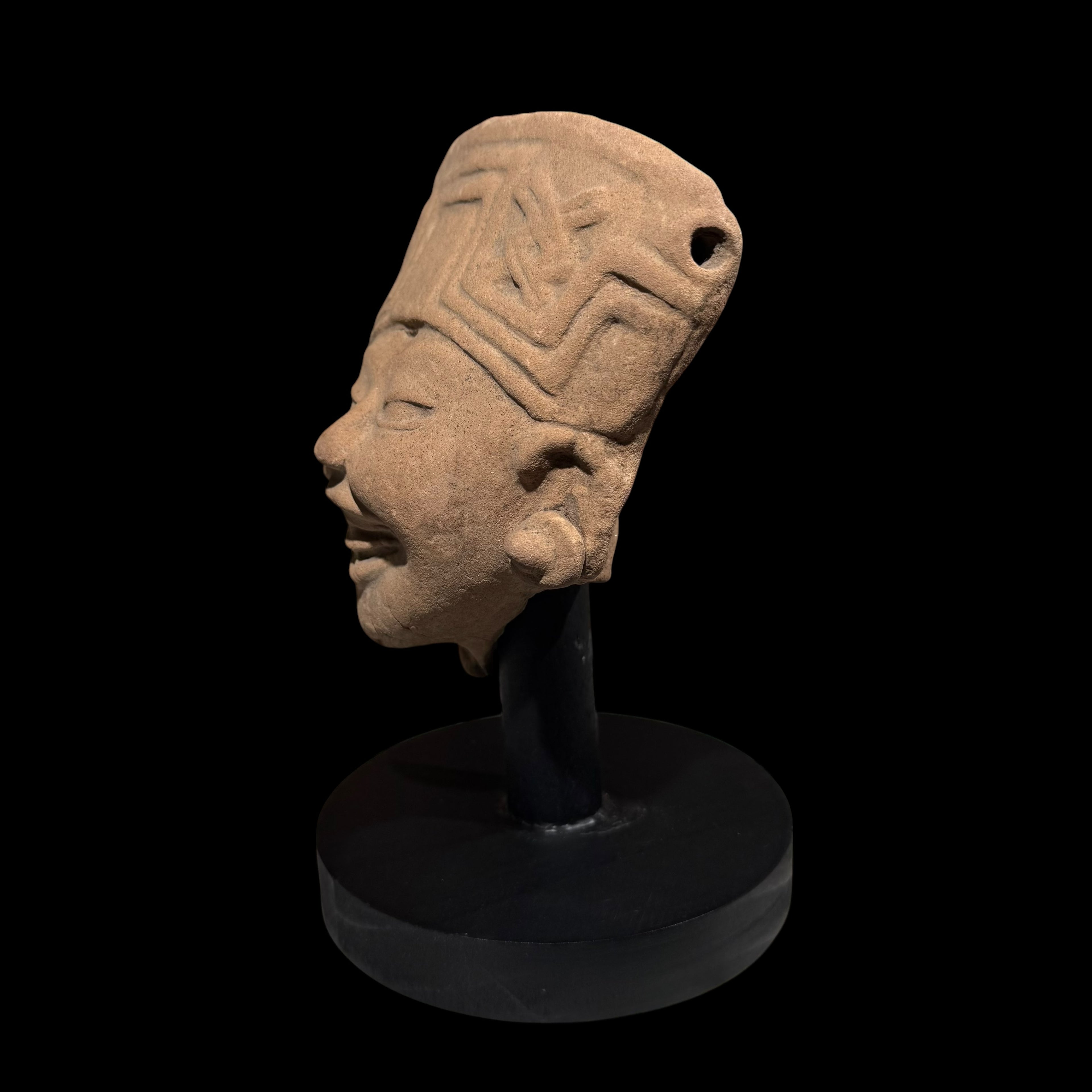 Pre-Columbian Veracruz Sonriente Head Fragment