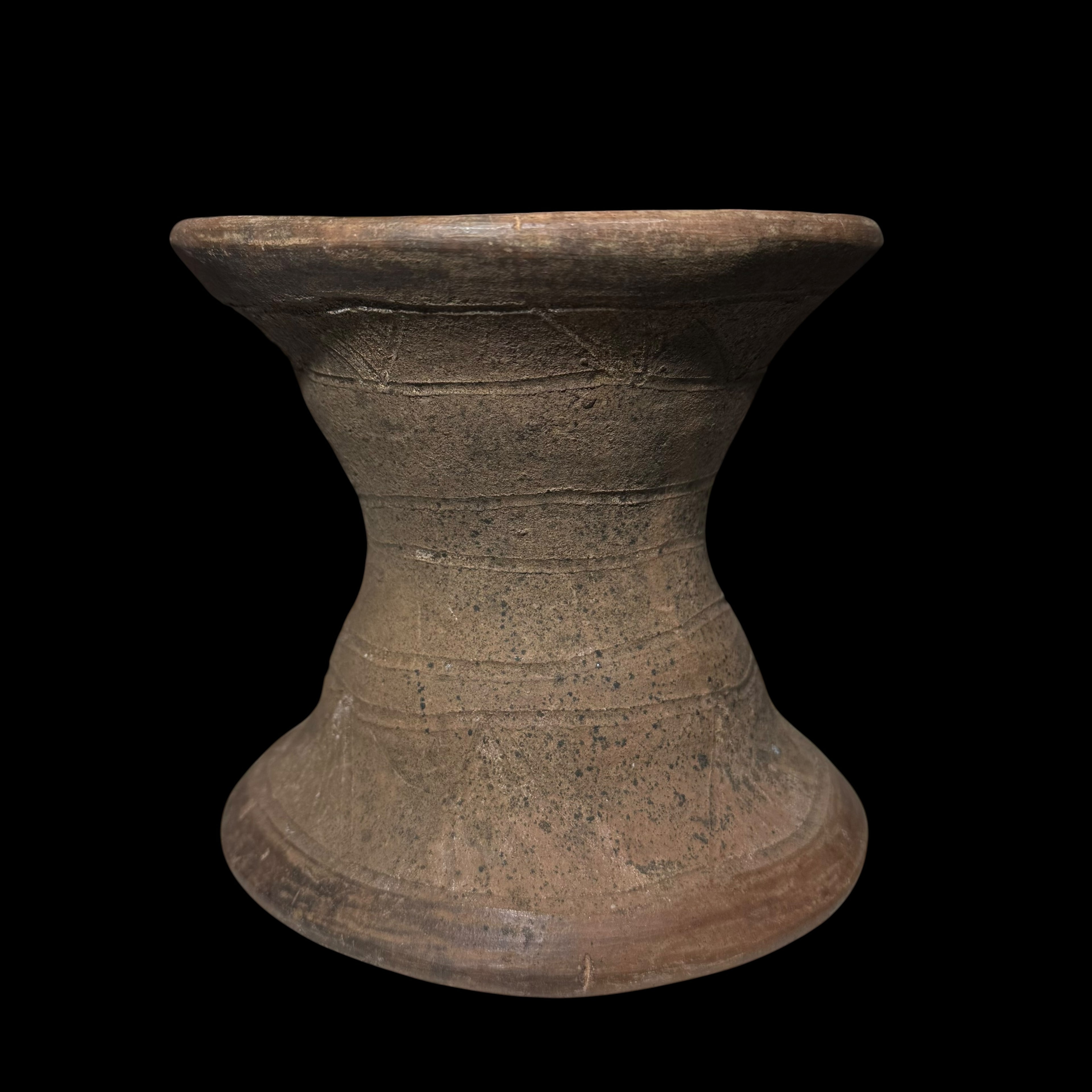 Pre-Columbian Maya Figural Pottery Censer stand