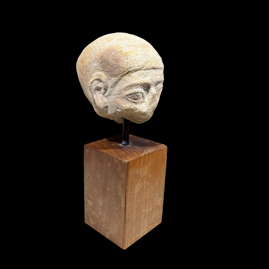Ancient Egyptian Sandstone Head Fragment
New Kingdom