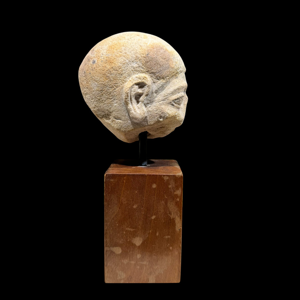 Ancient Egyptian Sandstone Head Fragment
New Kingdom