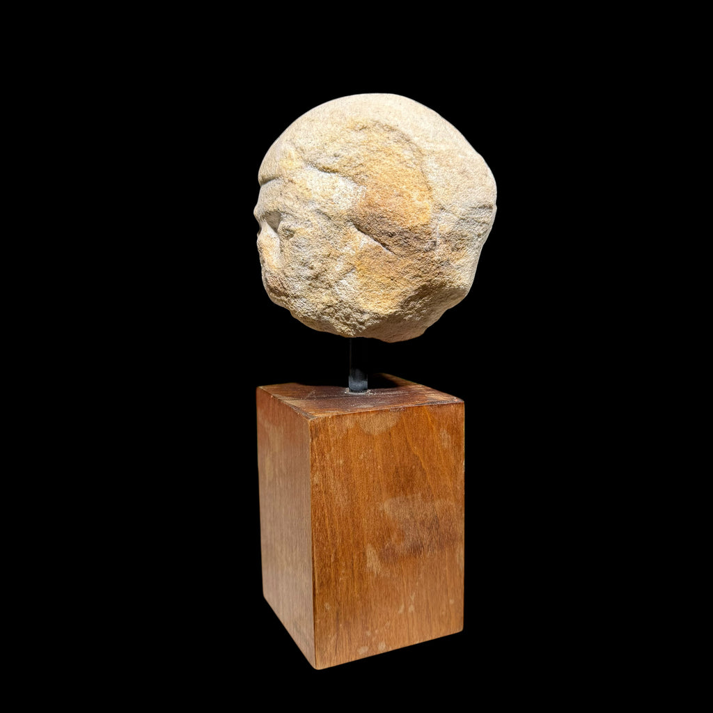 Ancient Egyptian Sandstone Head Fragment
New Kingdom