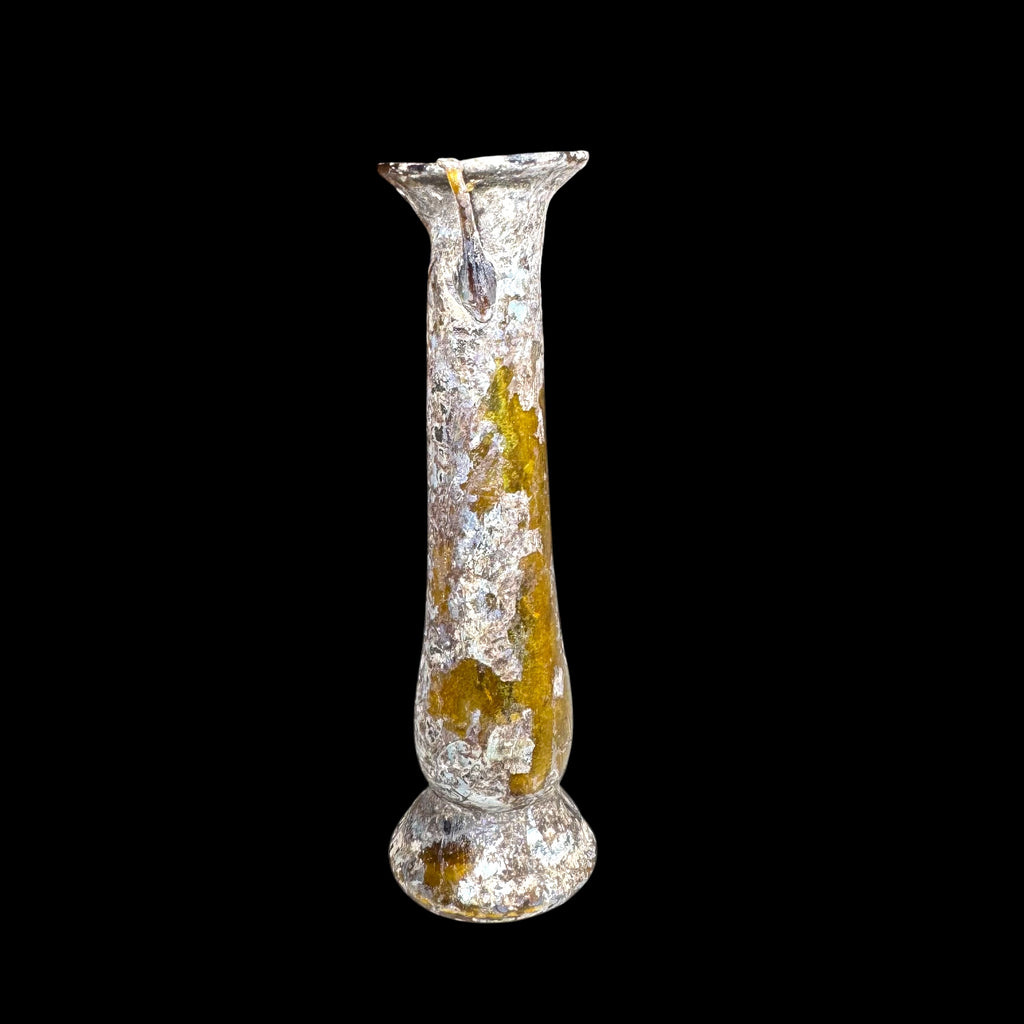 Roman Amber Glass Cosmetic Amphora