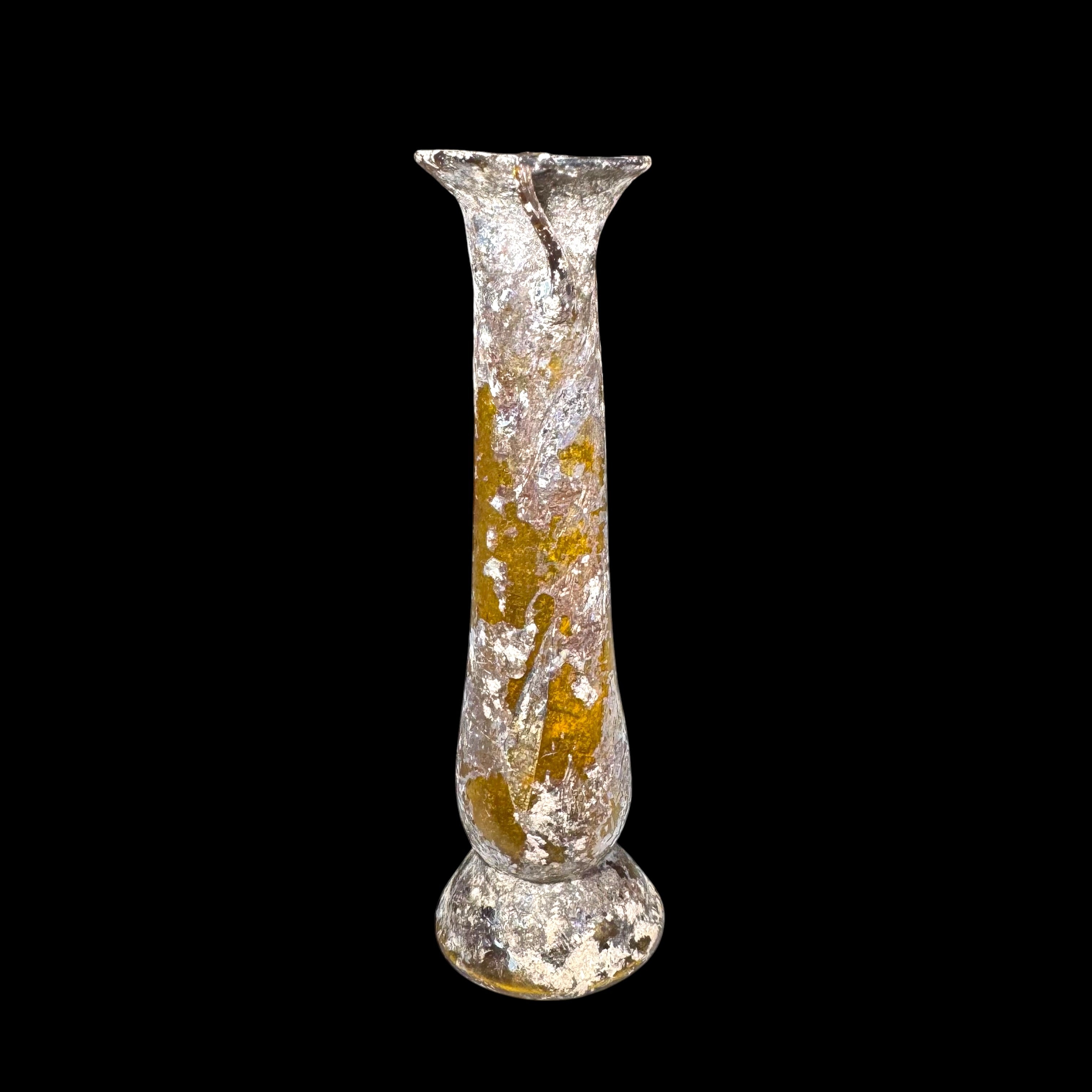 Roman Amber Glass Cosmetic Amphora