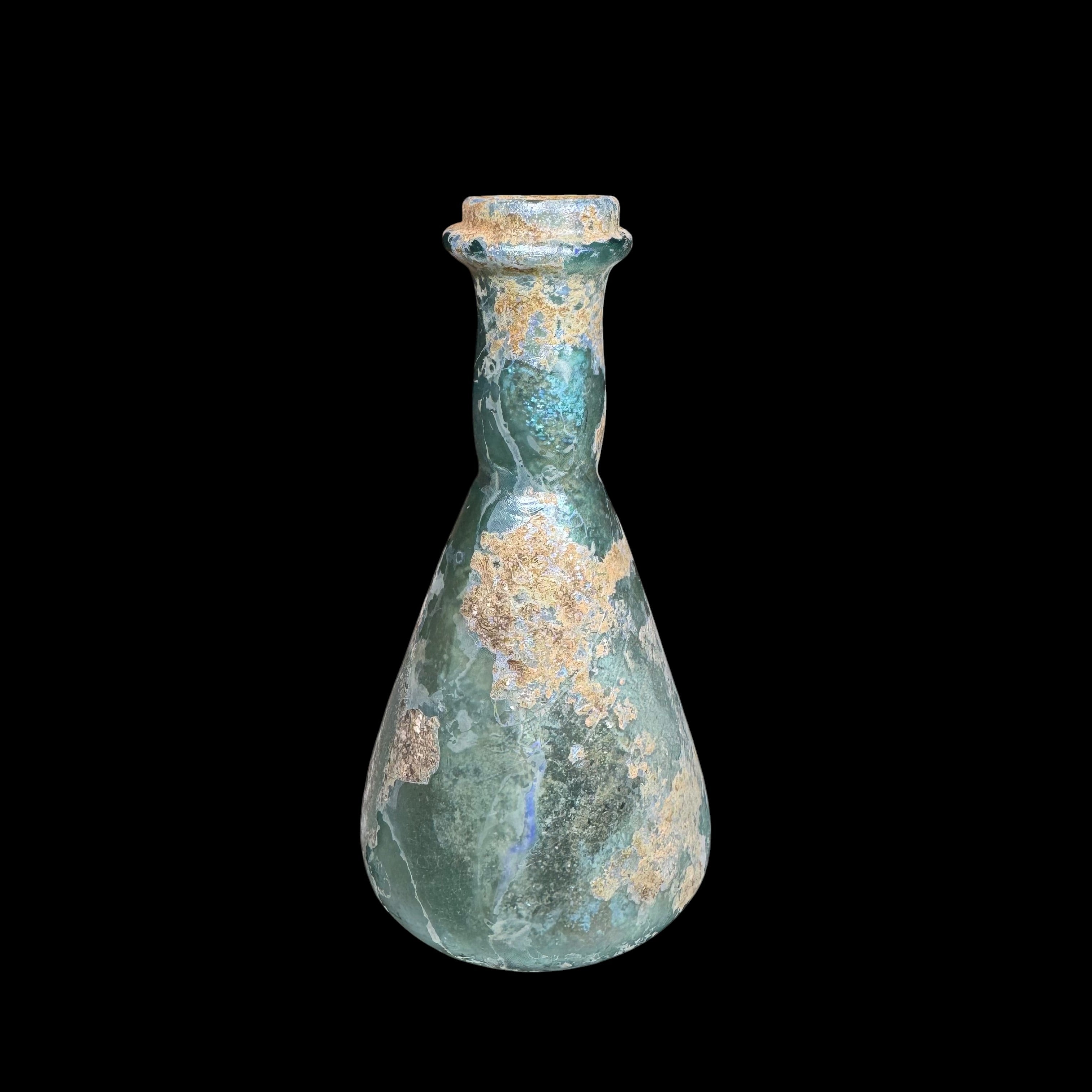 Roman Glass Perfume or Oil Flask
Jerusalem, Roman Period, ca. 1st–3rd