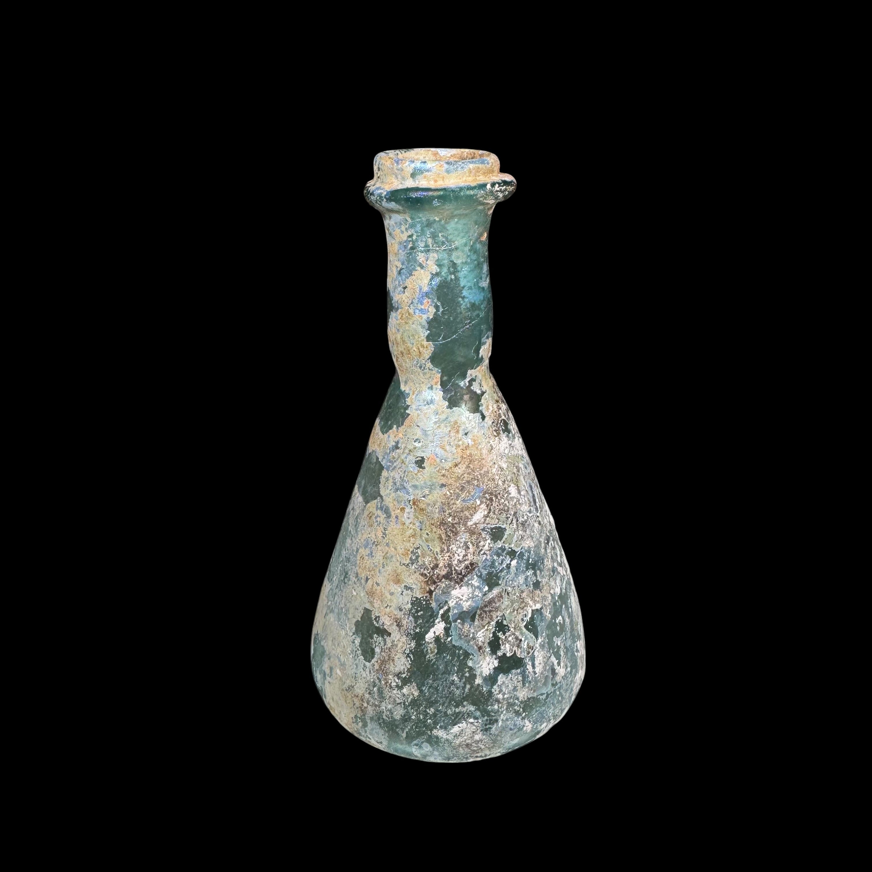 Roman Glass Perfume or Oil Flask
Jerusalem, Roman Period, ca. 1st–3rd
