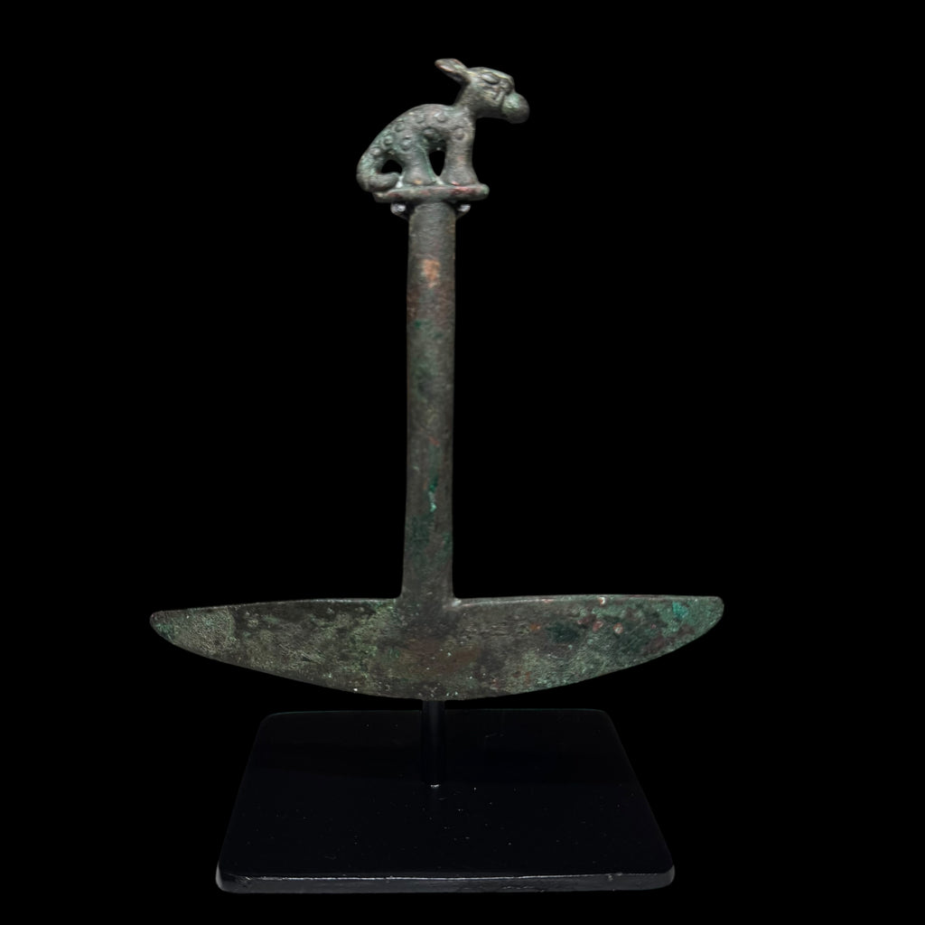 Pre-Columbian Moche Copper Tumi Knife