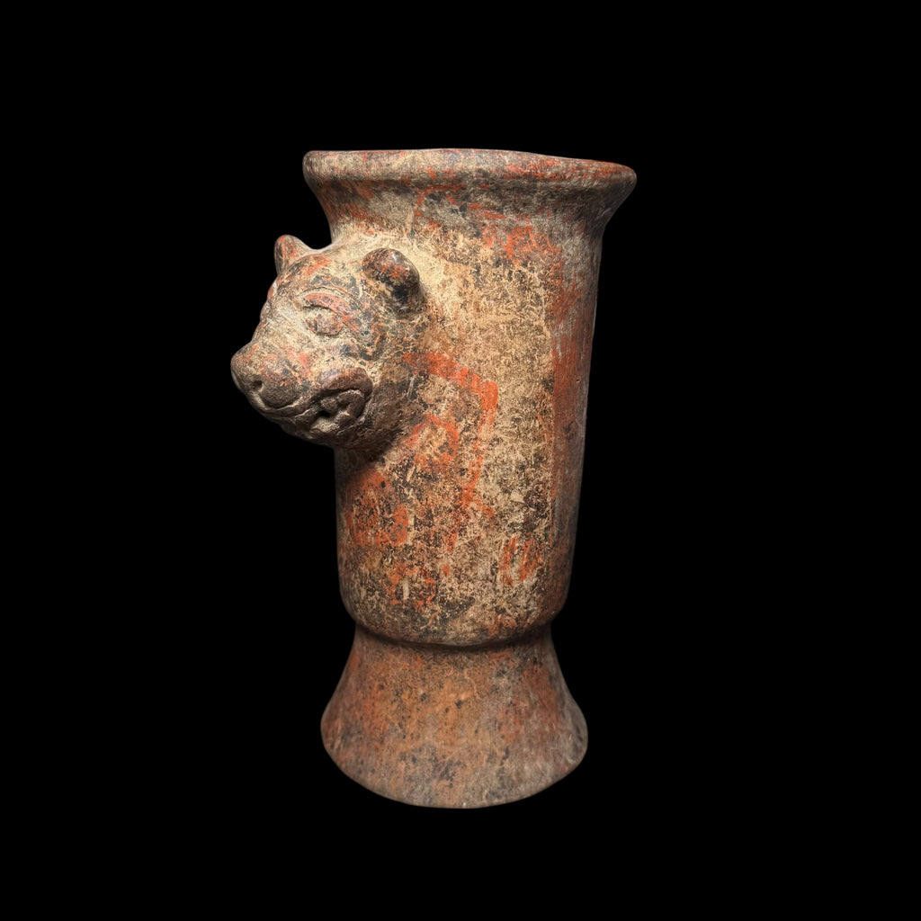 Pre-Columbian Maya Polychrome Rattle Vase