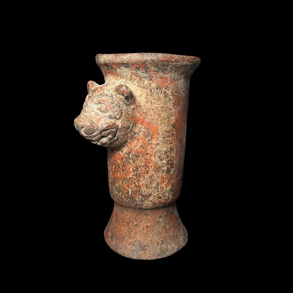 Pre-Columbian Maya Polychrome Rattle Vase