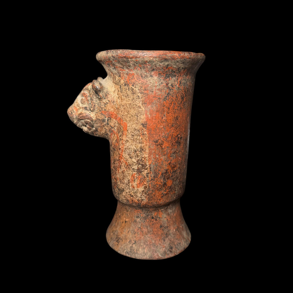 Pre-Columbian Maya Polychrome Rattle Vase