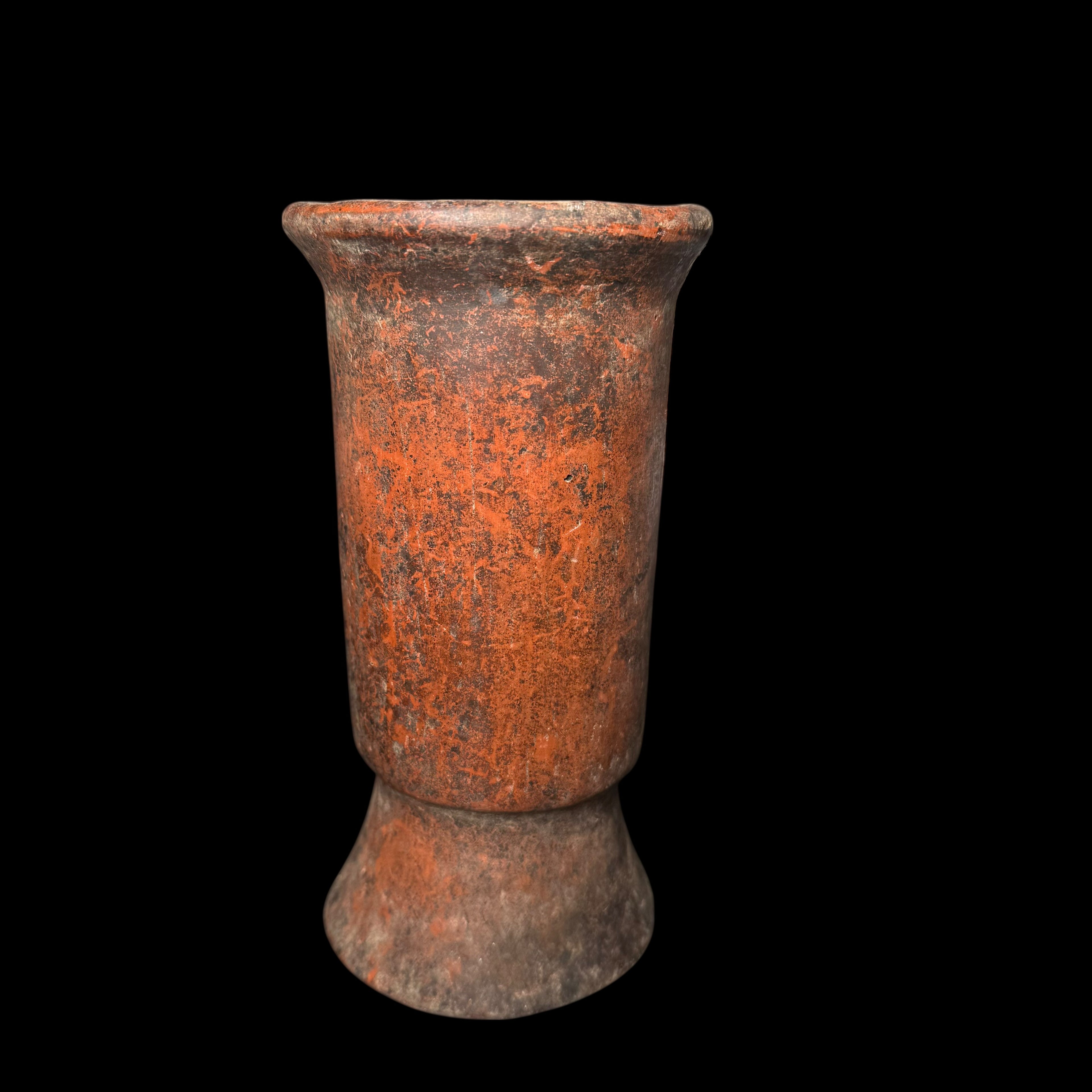 Pre-Columbian Maya Polychrome Rattle Vase