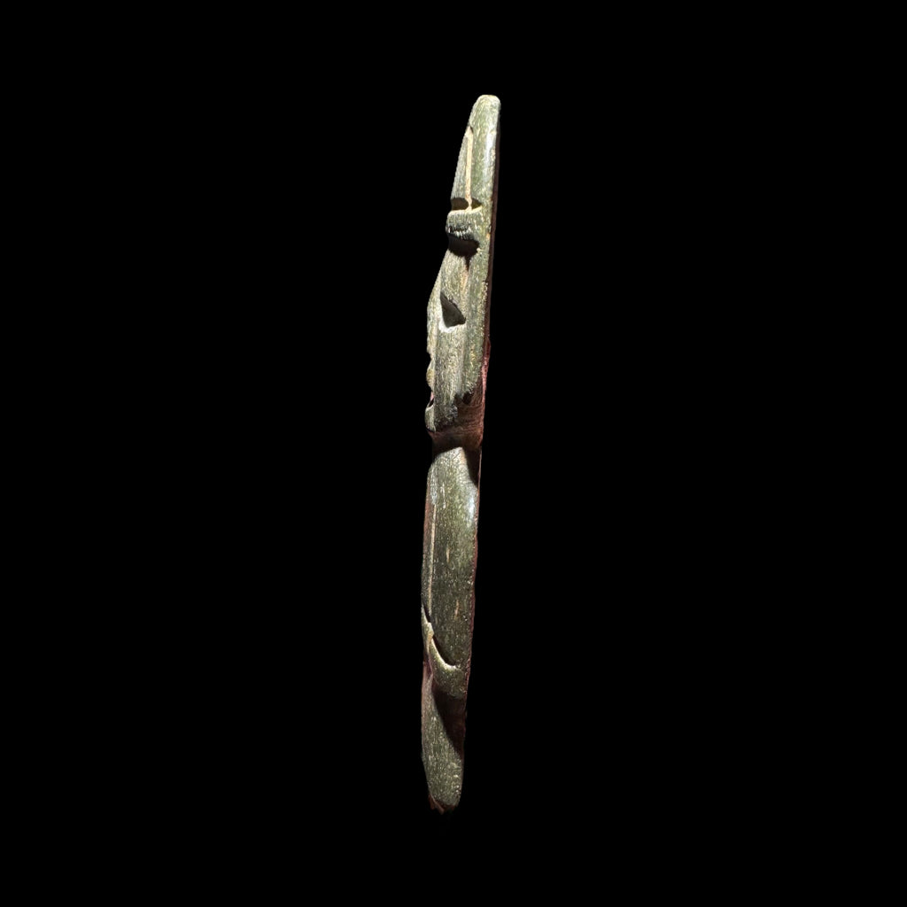 Pre-Columbian Teotihuacan green stone figure
