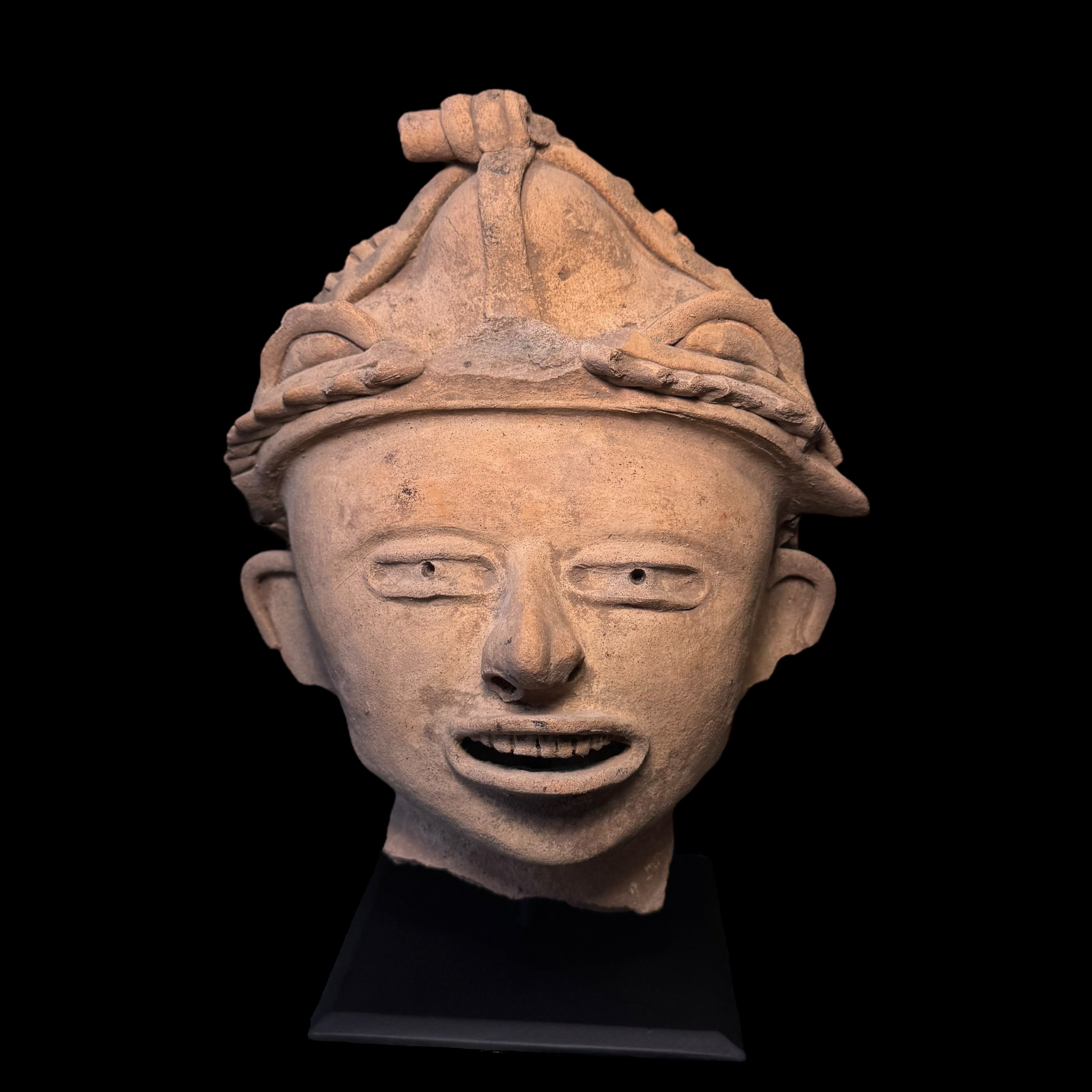 Large Pre-Columbian Veracruz pottery head