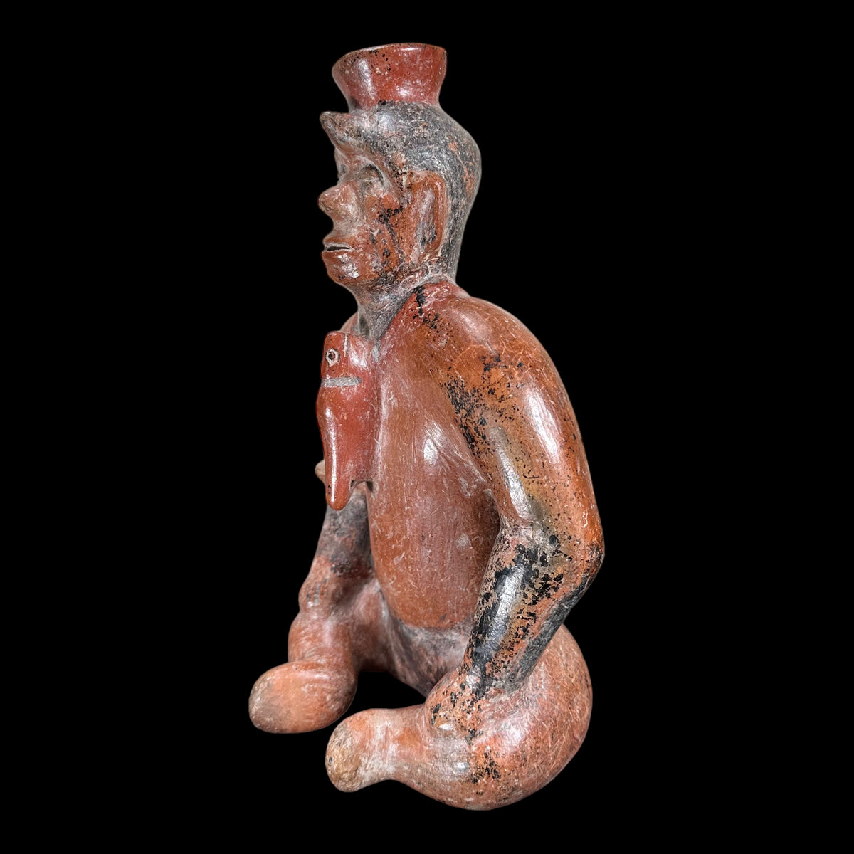 Pre-Columbian Colima Shaman Pottery Figure