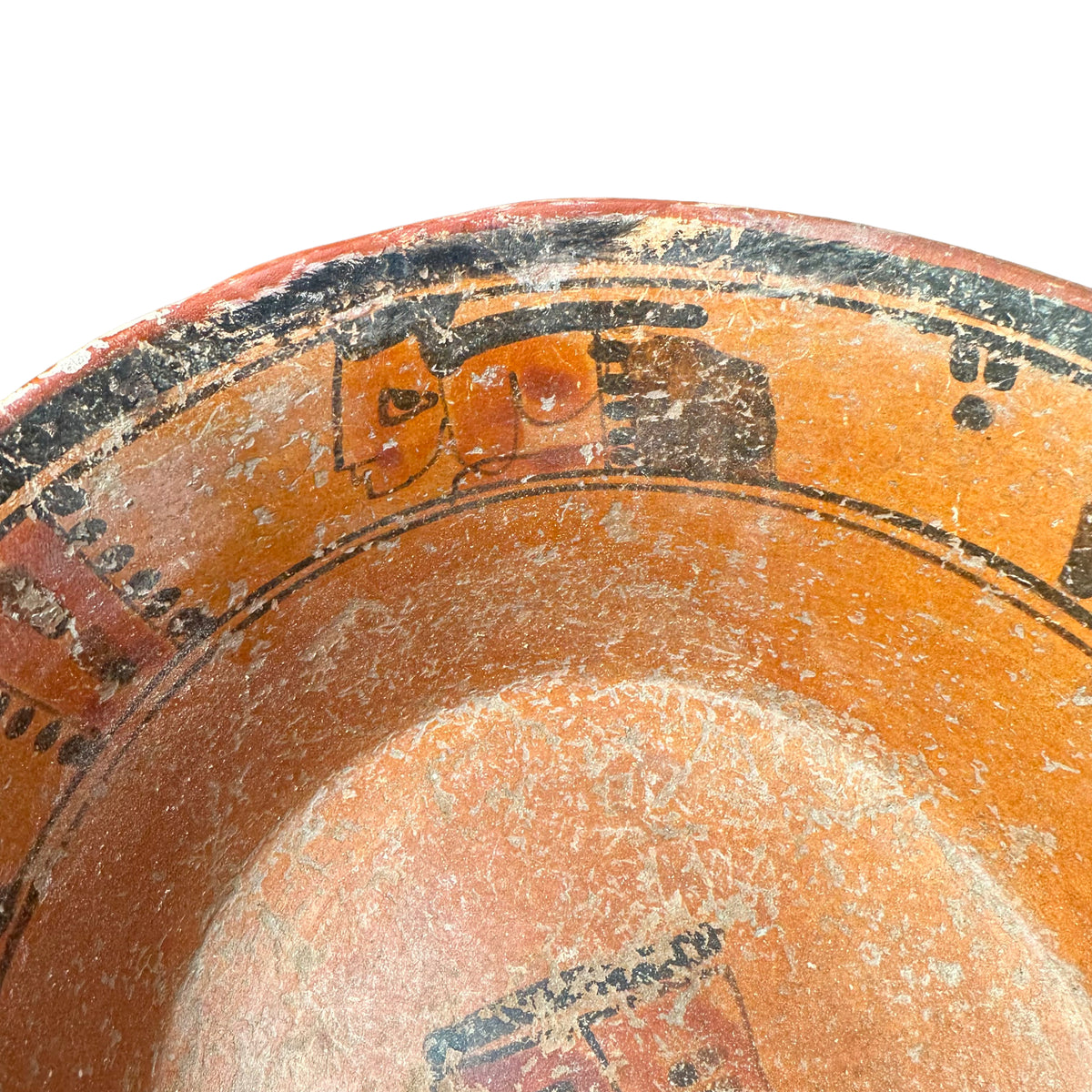 Pre-Columbian Maya polychrome bowl