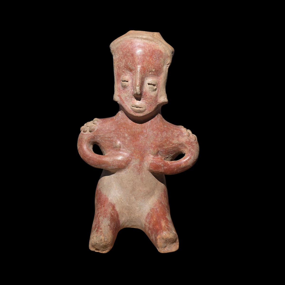 Pre-Columbian Pihuamo Redware Female Figure