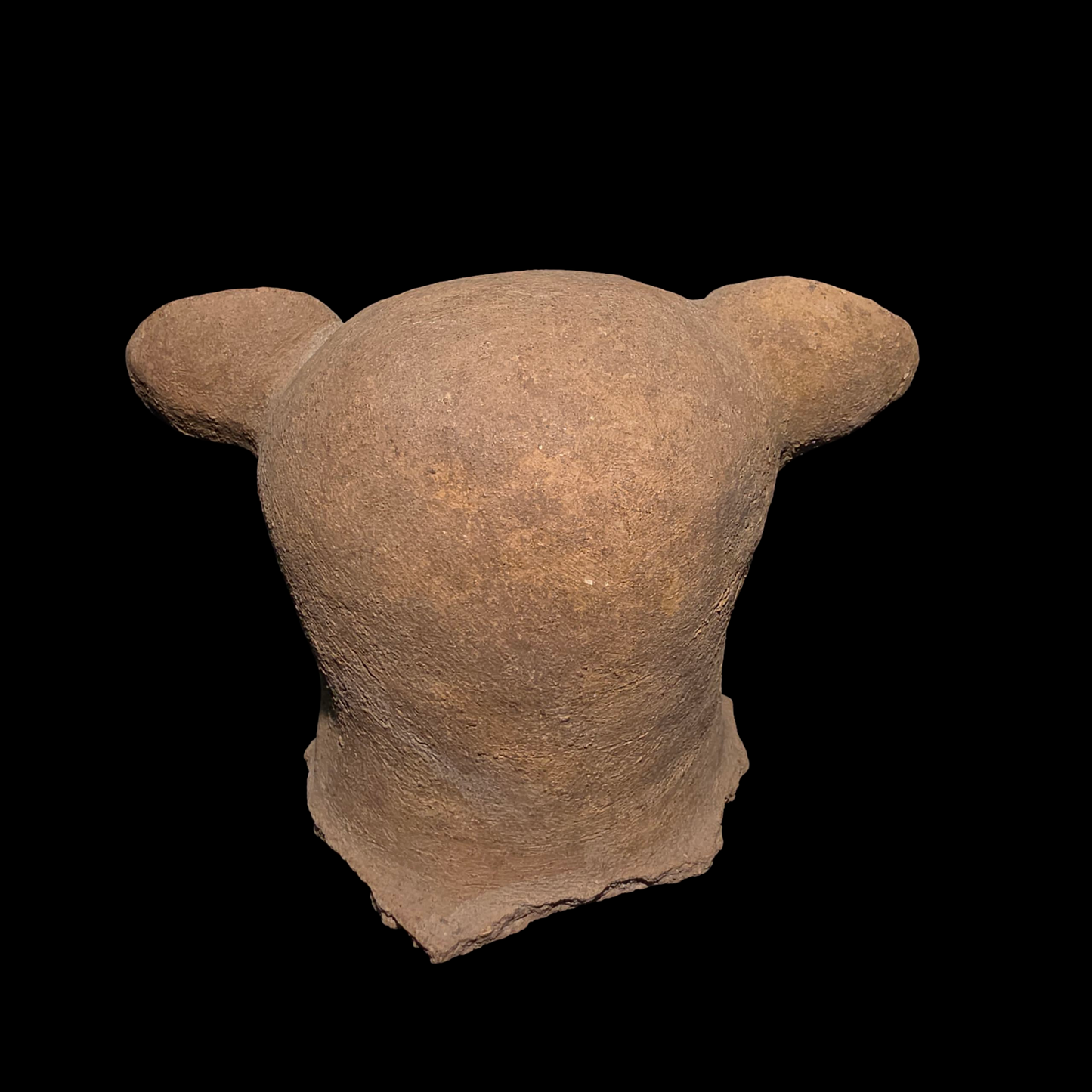Pre-Columbian Maya Jaguar Burial urn lid fragment