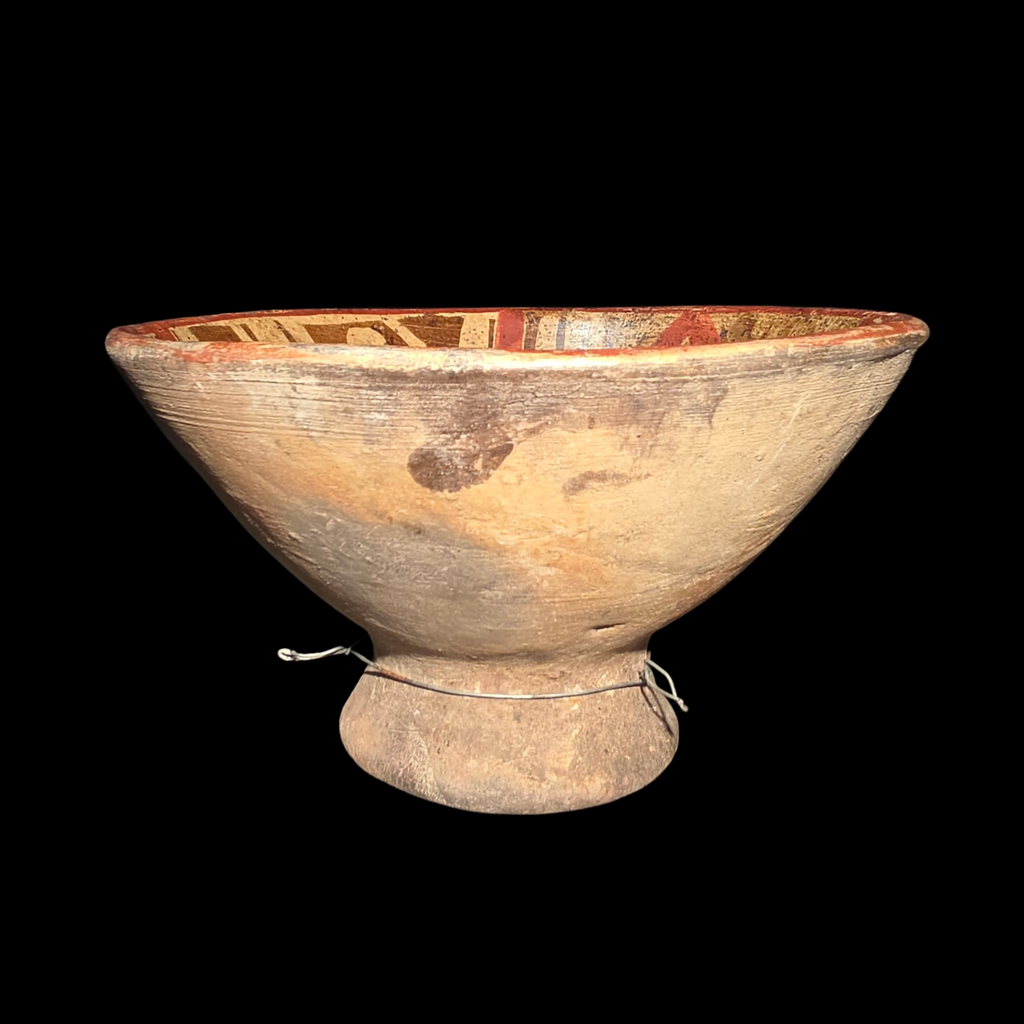 Pre-Columbian Nariño Painted Pedestal Bowl