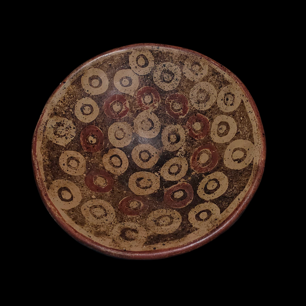 Pre-Columbian Nariño Ceramic Bowl – Concentric Circle Pattern